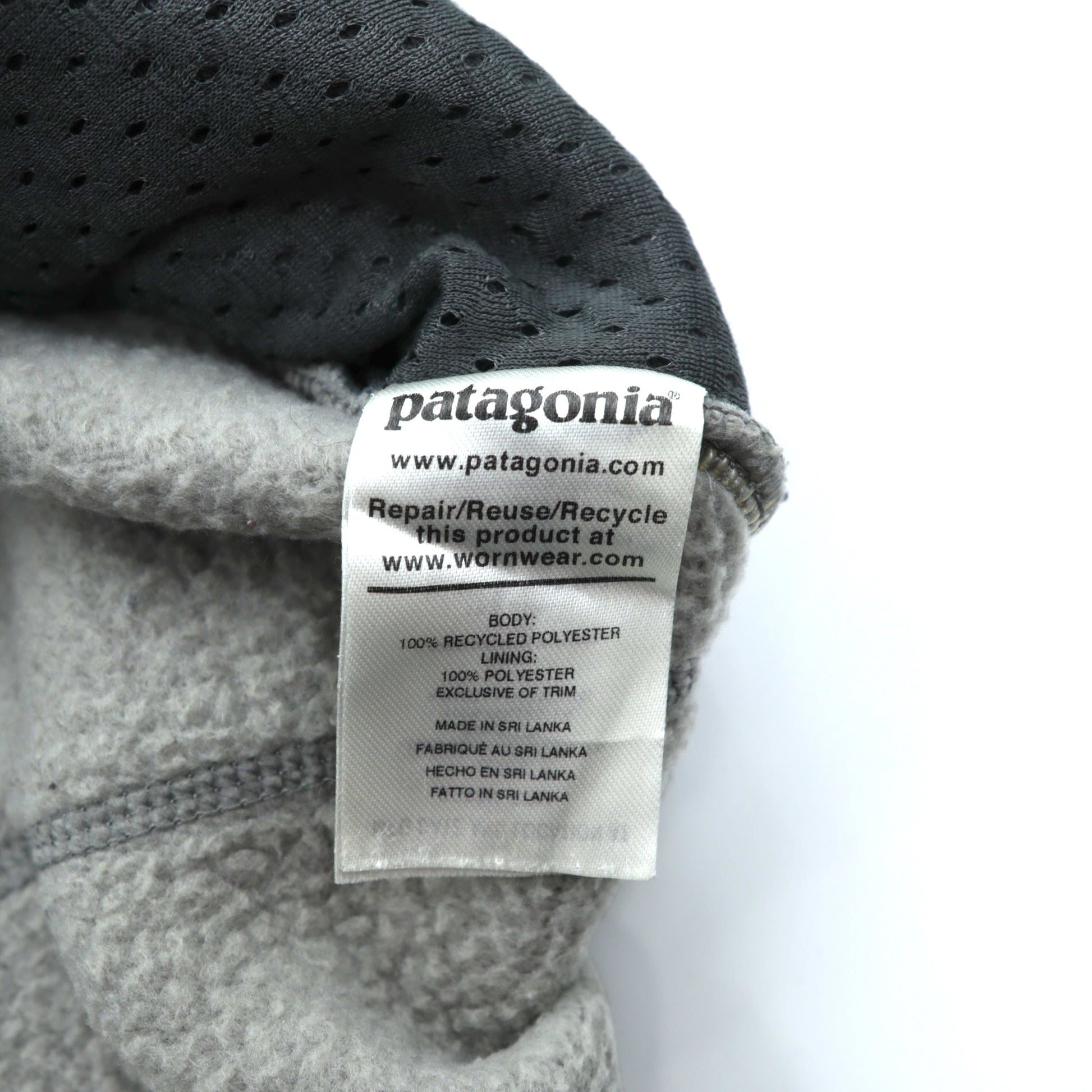 Patagonia レトロパイル フルジップ フリースジャケット 2XL グレー 胸ポケット 22801