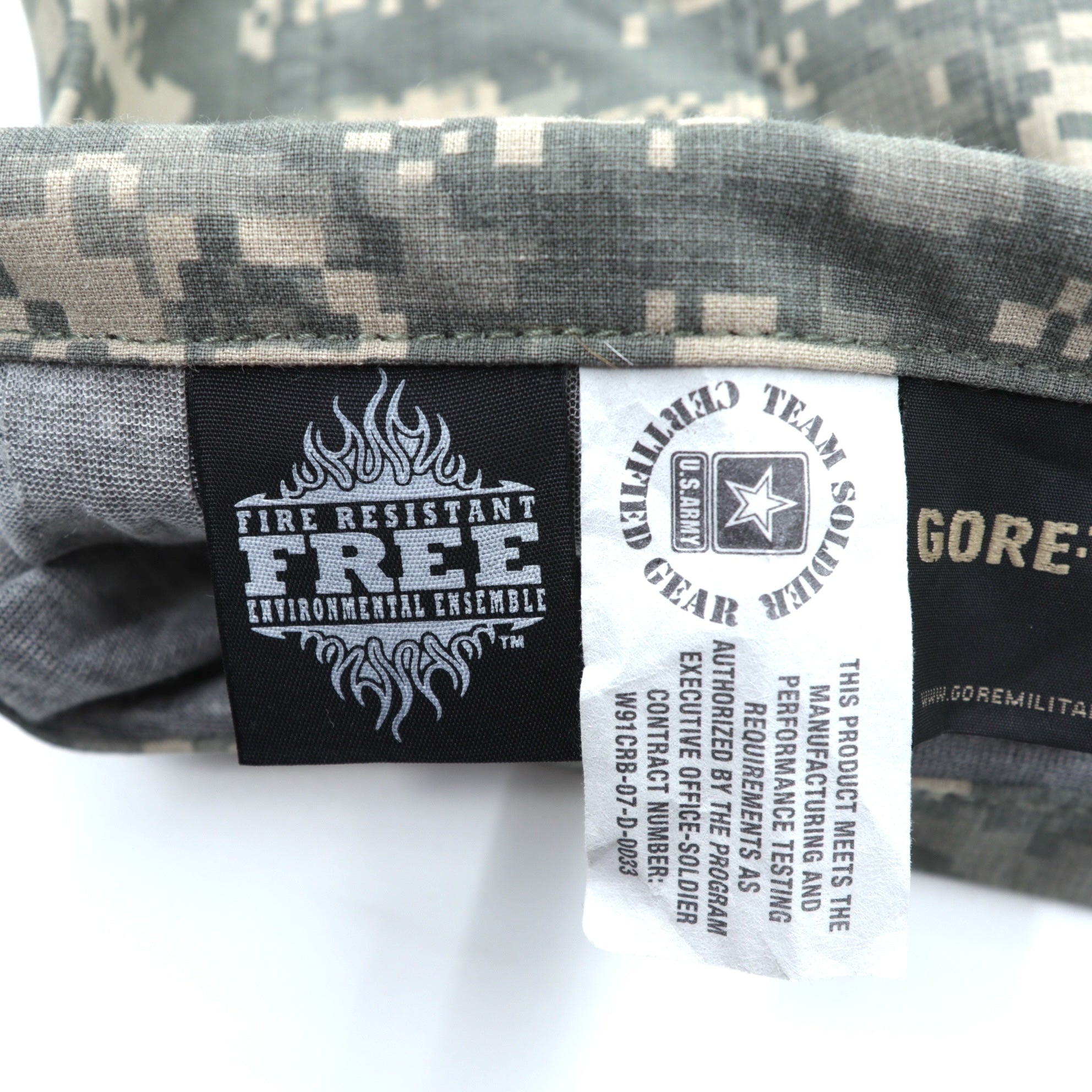Vintage US ARMY FREE EWOL パーカー L ACU/UCP デジタルカモ ミリタリージャケット GORE-TEX ゴアテックス 防水 アラミド 難燃 PROPPER INTERNATIONAL INC 8415-01-577-1220