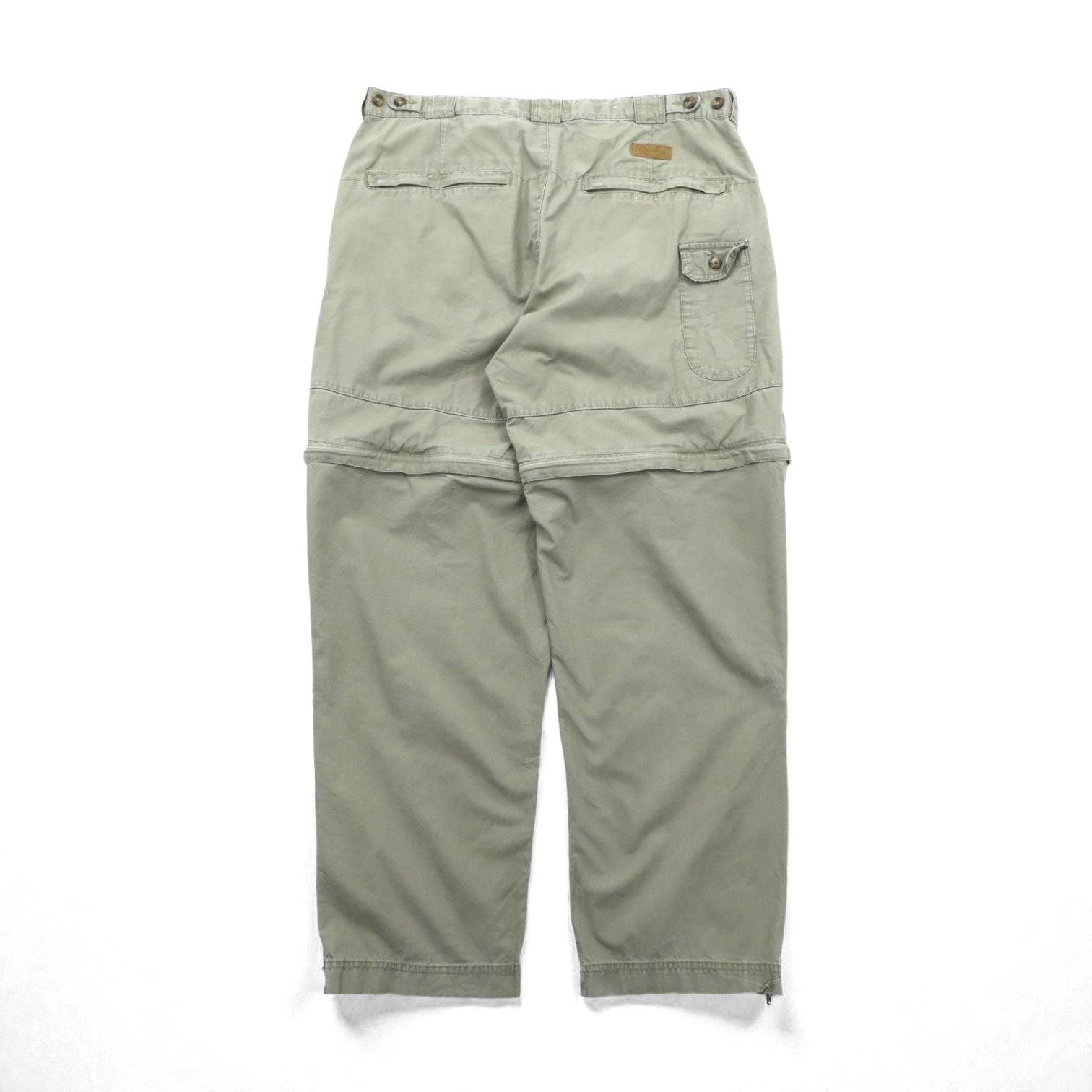 Cabela’s OUTDOORS 2WAY コンバーチブル カーゴパンツ XL カーキ コットン