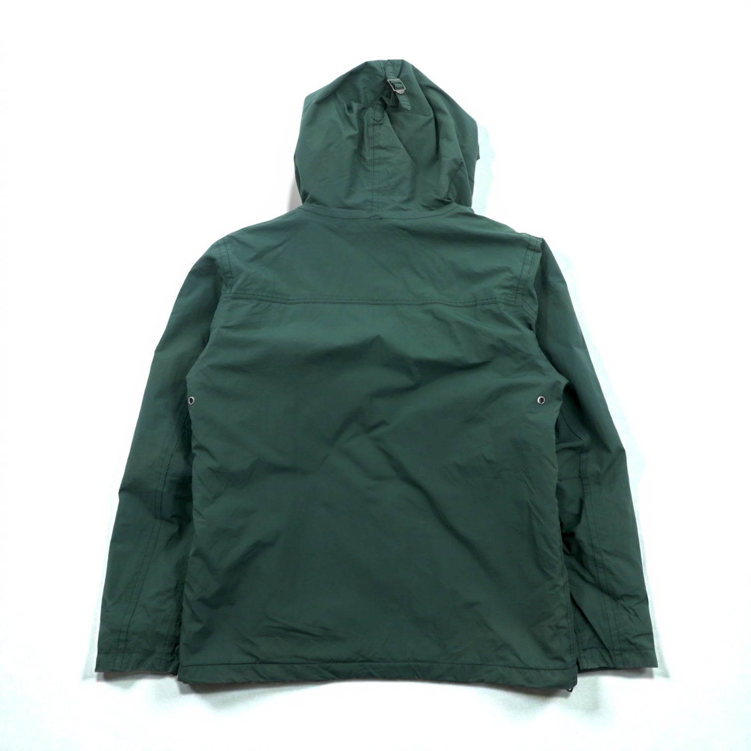 NAPAPIJRI ハーフジップ アノラックパーカー ナイロンジャケット フリースライナー L カーキ RAIN FOREST WINTER ANORAK TAPED SEAMS N0Y7H2