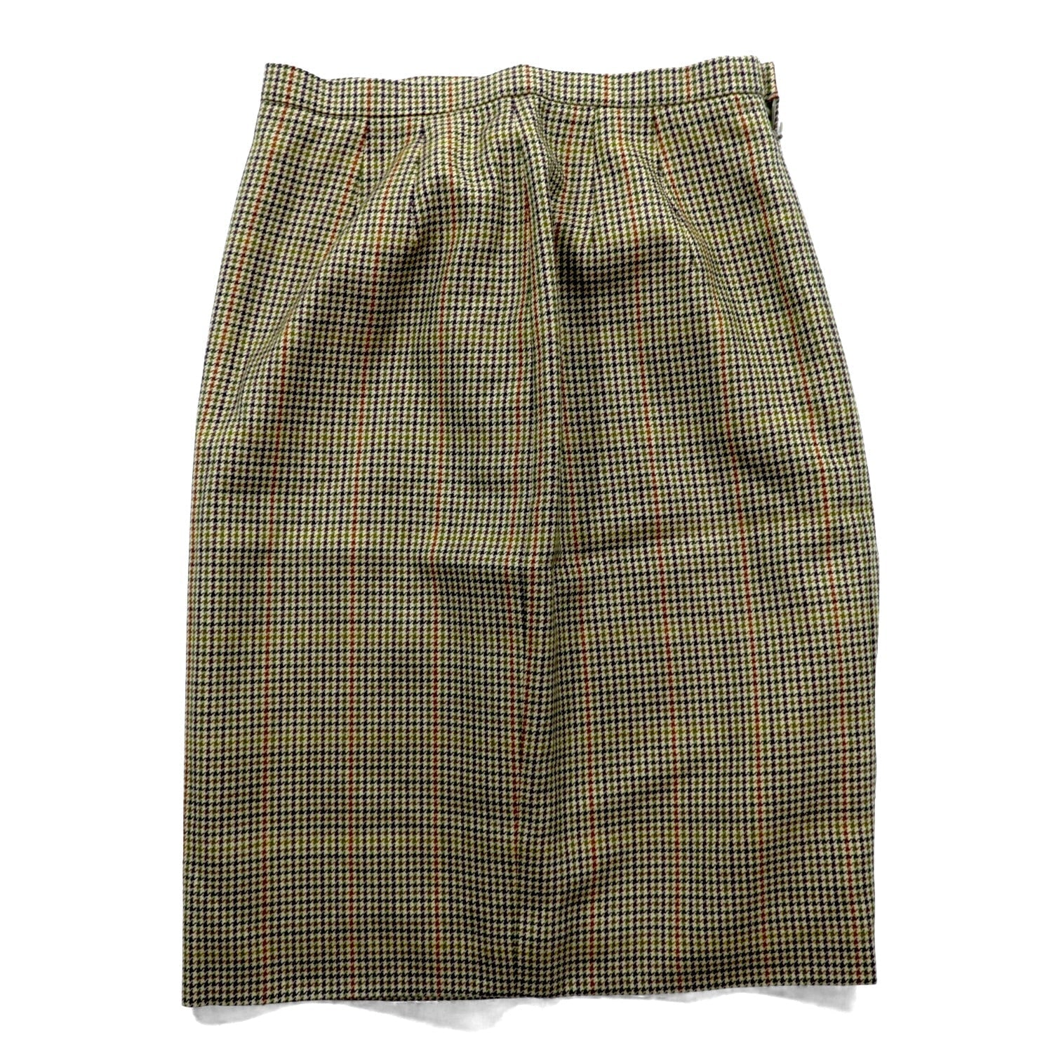 BURBERRY 90年代 日本製 ガンクラブチェック スカート M ベージュ スコットランドウール