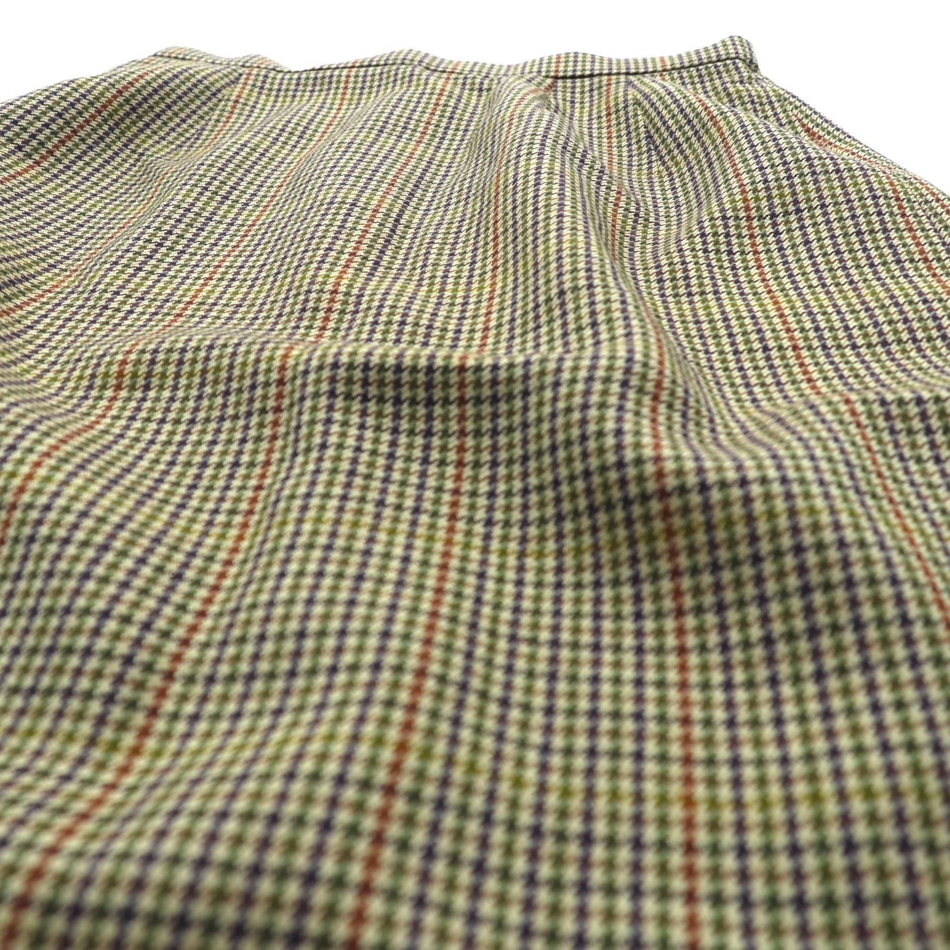 BURBERRY 90年代 日本製 ガンクラブチェック スカート M ベージュ スコットランドウール