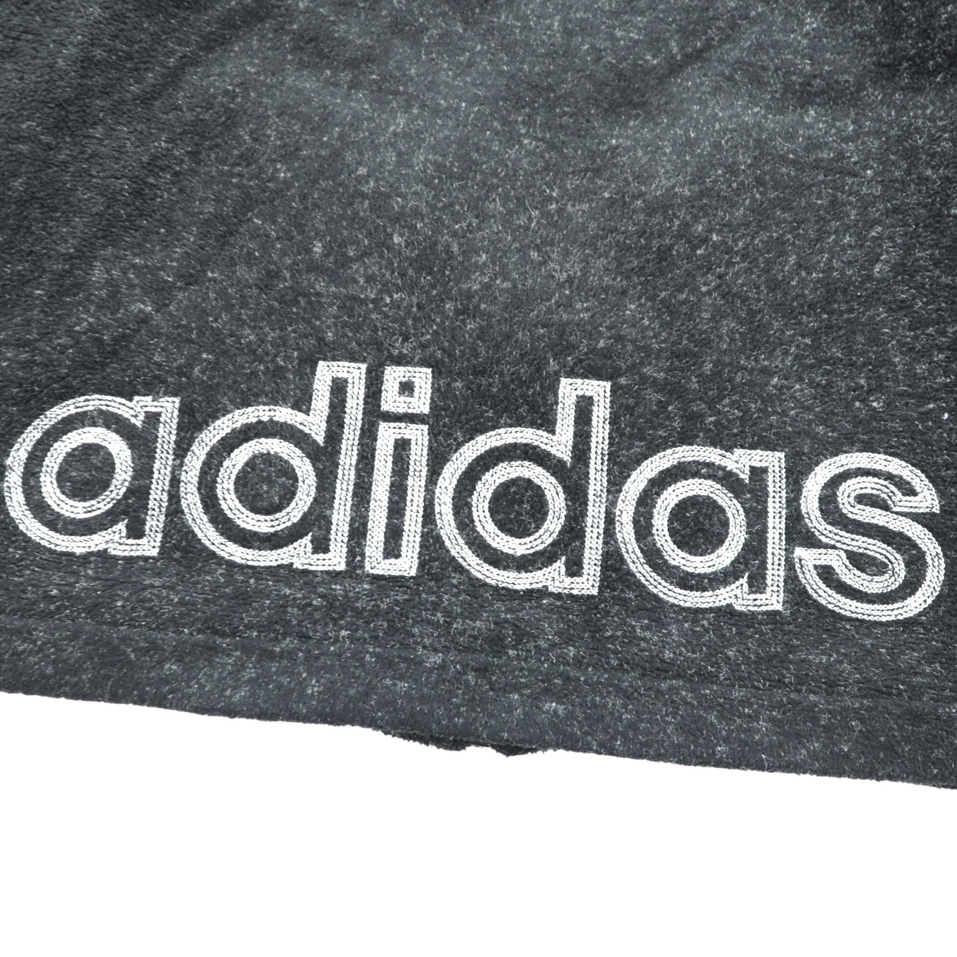 adidas 90年代 デサント社製 フリースジャケット M ブラック スタンドカラー ADVENTURE 日本製