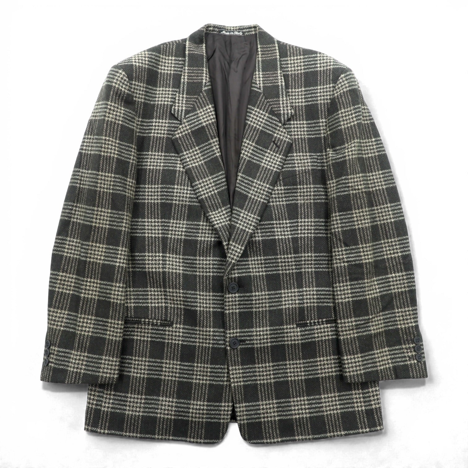 GIORGIO ARMANI イタリア製 LE COLLEZIONI ツイード 2B テーラードジャケット ブレザー L ブラウン ウール チェック BLOOMINGDALE'S