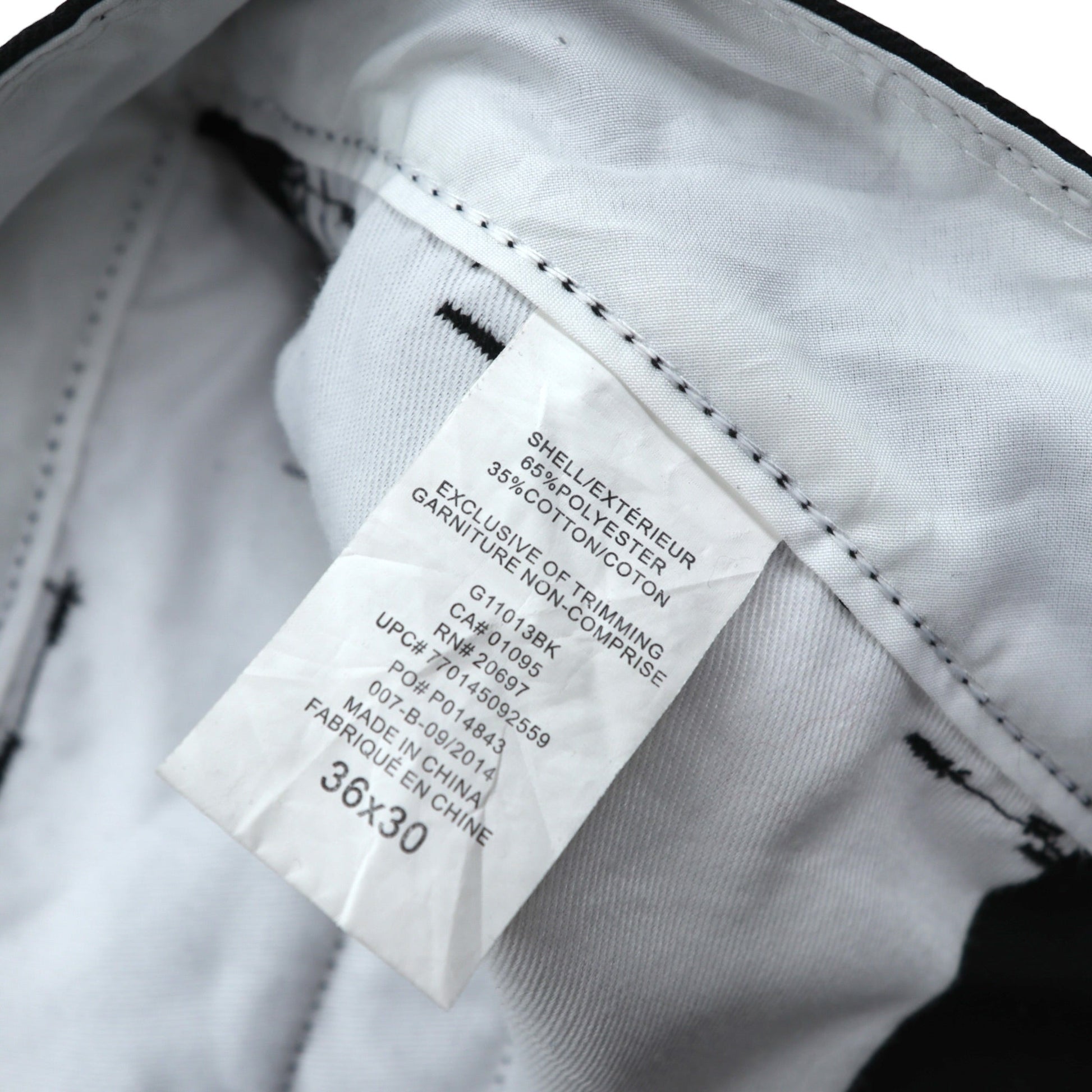 Dickies ワイド チノパンツ ワークパンツ L ブラック ポリエステル G11013BK