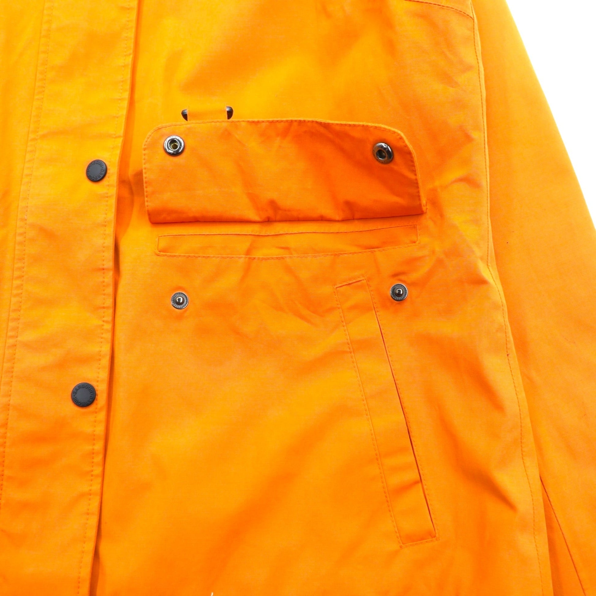Barbour フード着脱式 ナイロンジャケット マウンテンパーカー M オレンジ 防水 トラモンタン TRAMONTANE JACKET WEATHER COMFORT LWB0529OR53