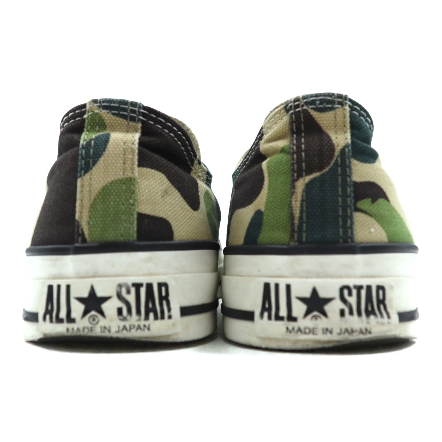 CONVERSE 日本製 オールスター ALL STAR カモフラ キャンバス ローカットスニーカー 27cm カーキ J 83 6 MH01