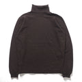 JOHN SMEDLEY 英国製 メリノウール タートルネック ニット セーター M ブラウン 短丈 イギリス製