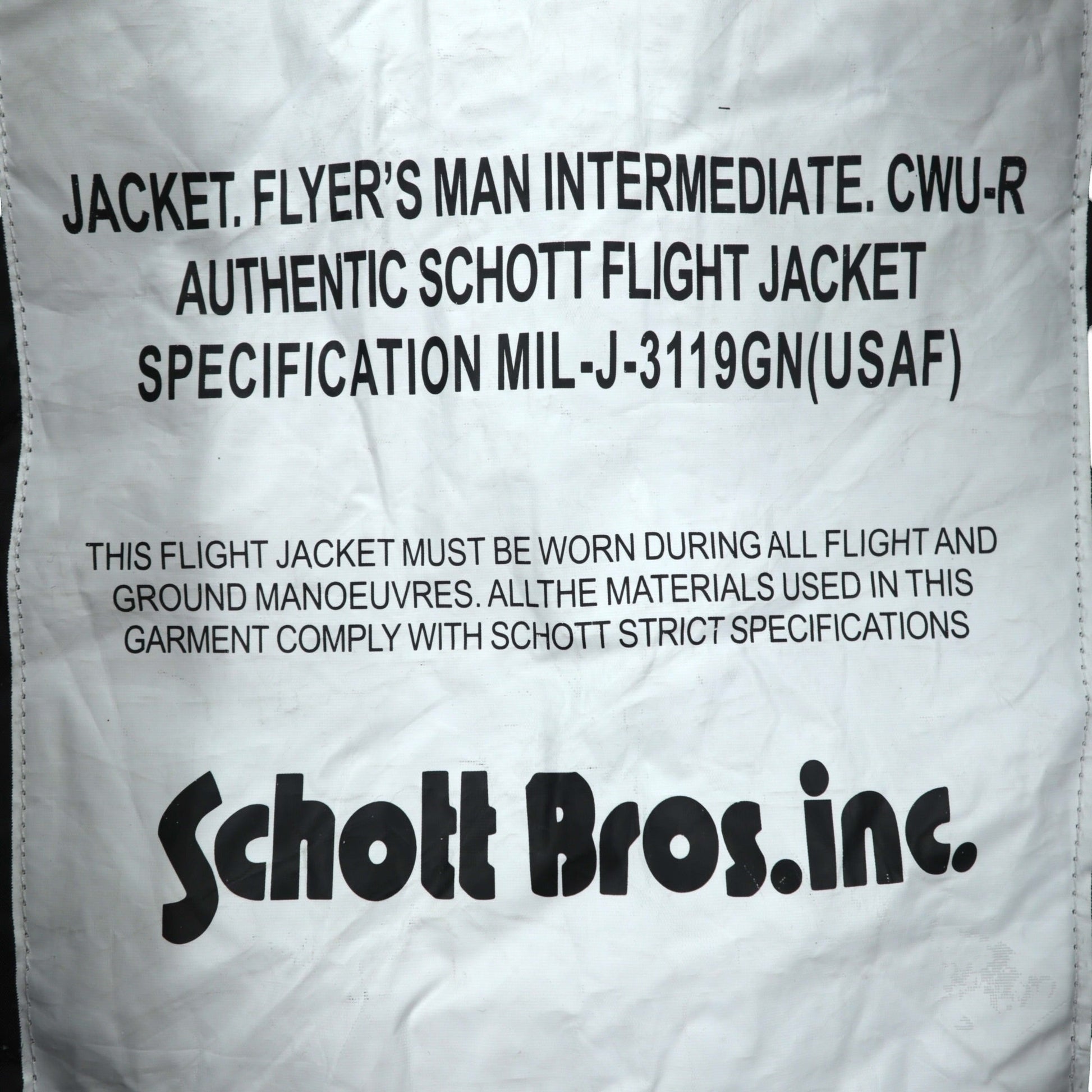 Schott CWU-45P フライトジャケット ARMY TYPE-U 中綿 2XL ネイビー 襟ボア着脱式 CWU-R-213-31