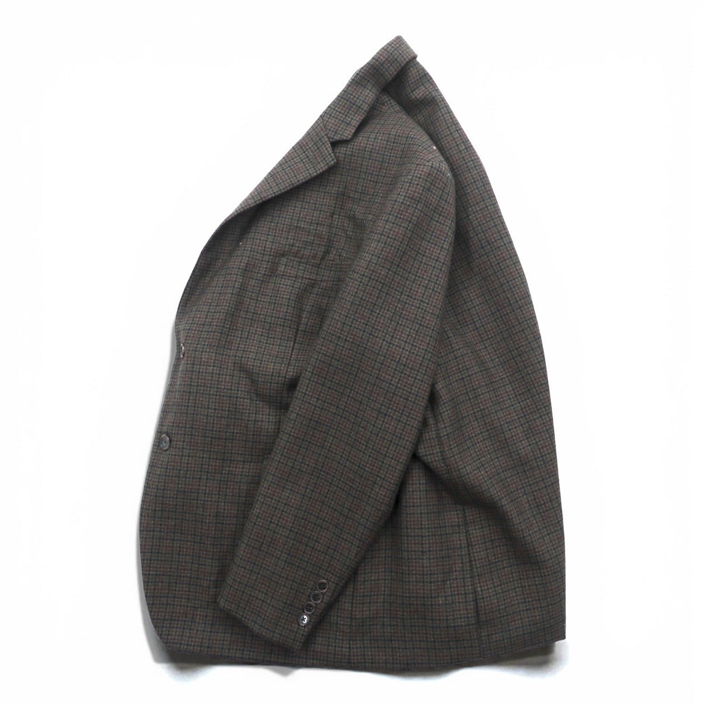 LAUREN RALPH LAUREN 2B テーラードジャケット ブレザー XL ブラウン ウール チェック