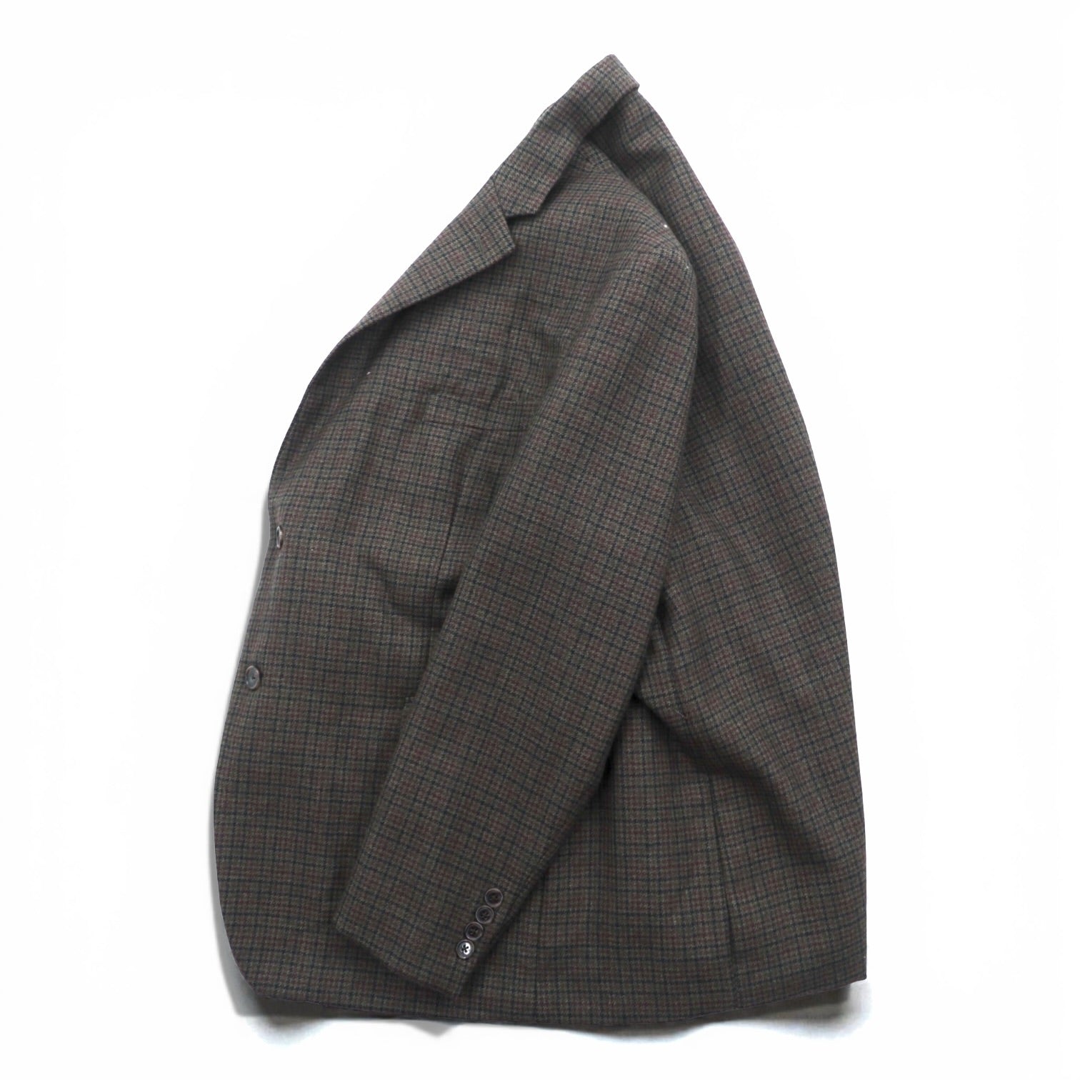 LAUREN RALPH LAUREN 2B テーラードジャケット ブレザー XL ブラウン ウール チェック