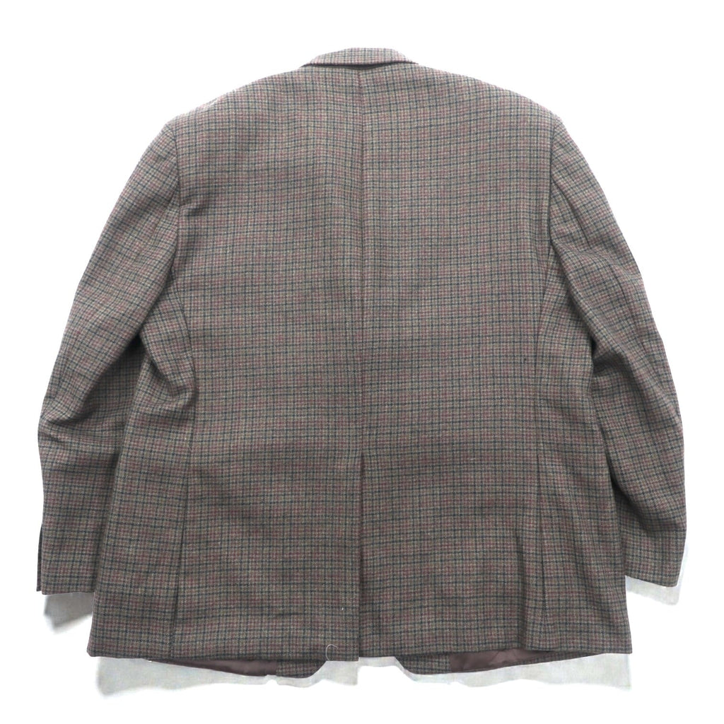 LAUREN RALPH LAUREN 2B テーラードジャケット ブレザー XL ブラウン ウール チェック