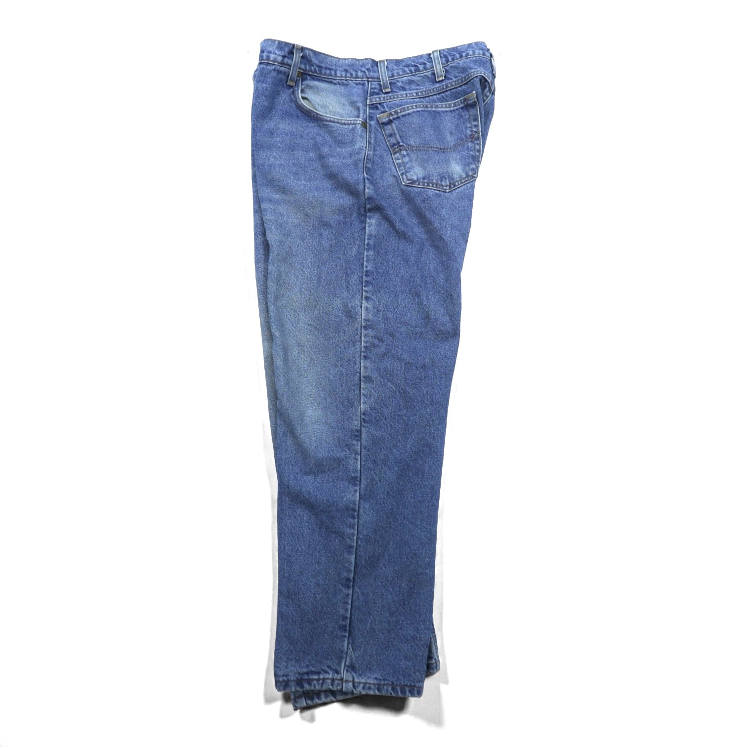 carhartt 90年代 リラックスフィット ネルライナー  デニムパンツ ジーンズ XL インディゴ 裏地チェック ライトウォッシュ