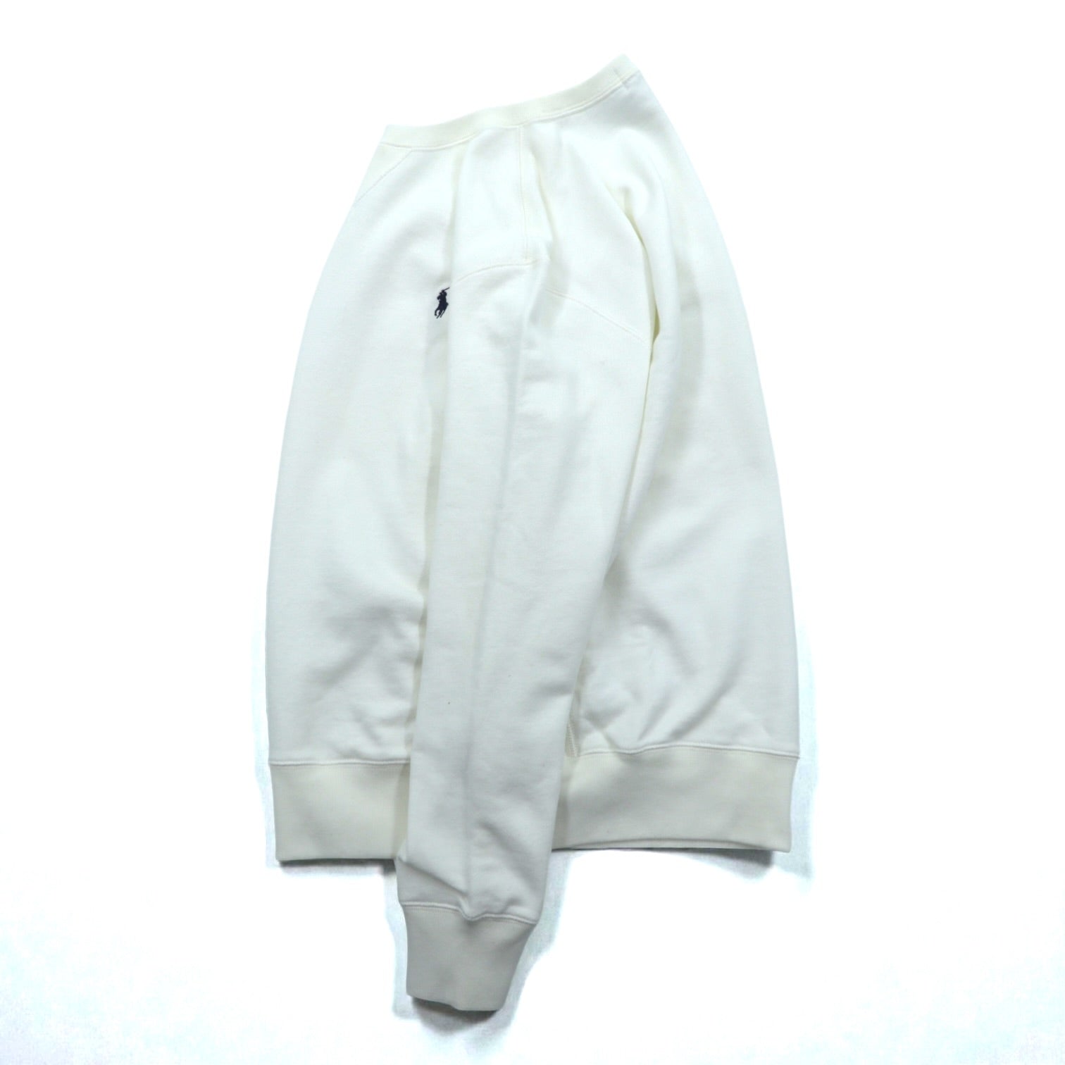 Polo Ralph Lauren 90年代 前V リバースウィーブ スウェット トレーナー L ホワイト スモールポニー刺繍