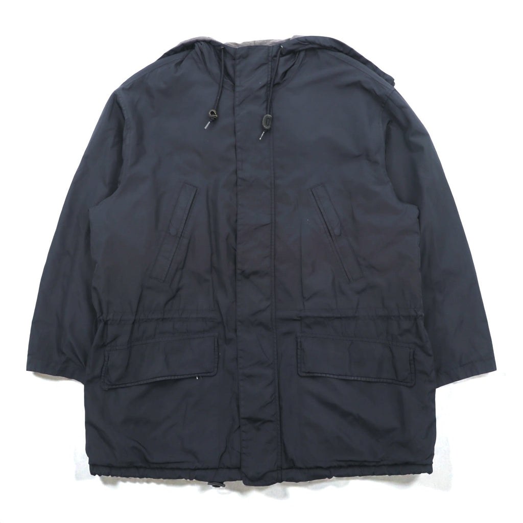 NAUTICA 90年代 N-3B Thermolite ACTIVE 中綿 フライトジャケット M ブラック ナイロン ドローコード ラビットパーカー