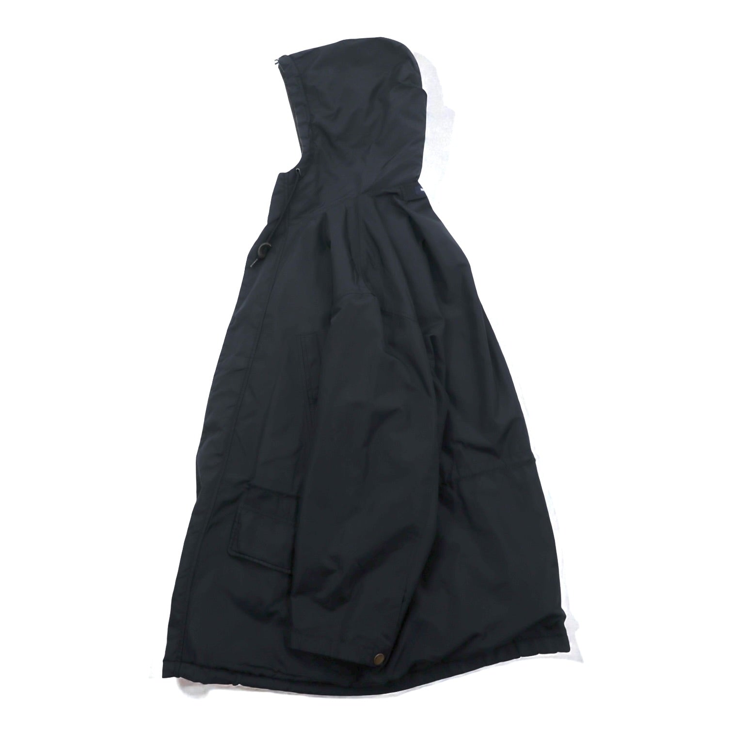 NAUTICA 90年代 N-3B Thermolite ACTIVE 中綿 フライトジャケット M ブラック ナイロン ドローコード ラビットパーカー