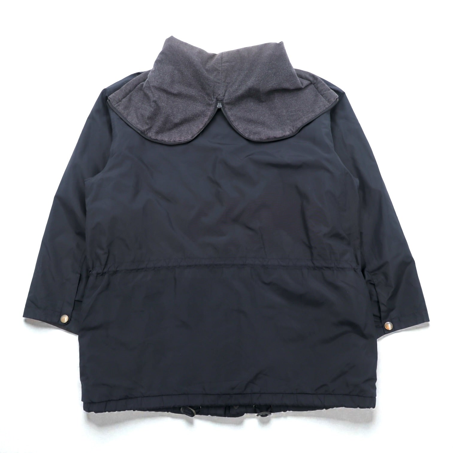 NAUTICA 90年代 N-3B Thermolite ACTIVE 中綿 フライトジャケット M ブラック ナイロン ドローコード ラビットパーカー