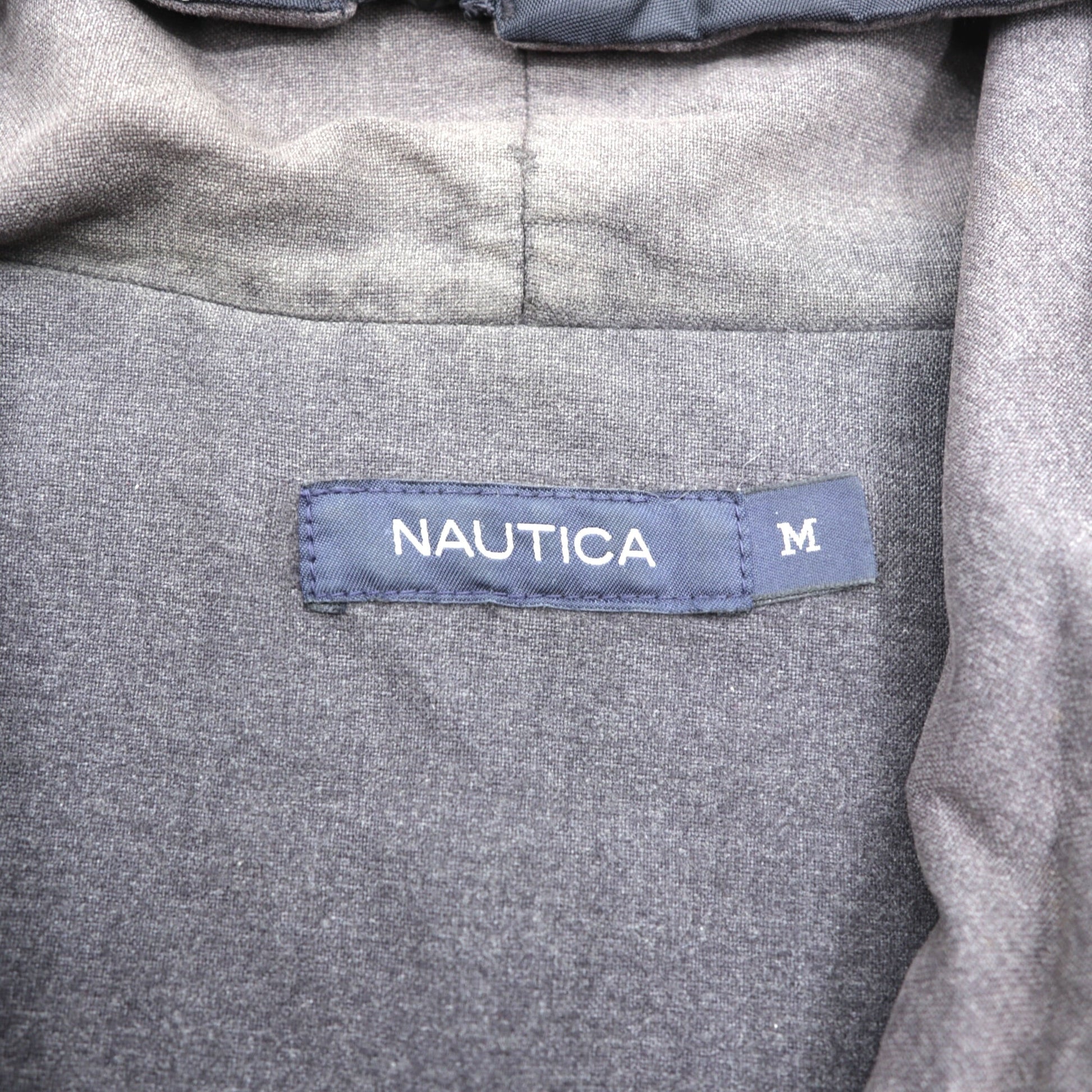 NAUTICA 90年代 N-3B Thermolite ACTIVE 中綿 フライトジャケット M ブラック ナイロン ドローコード ラビットパーカー