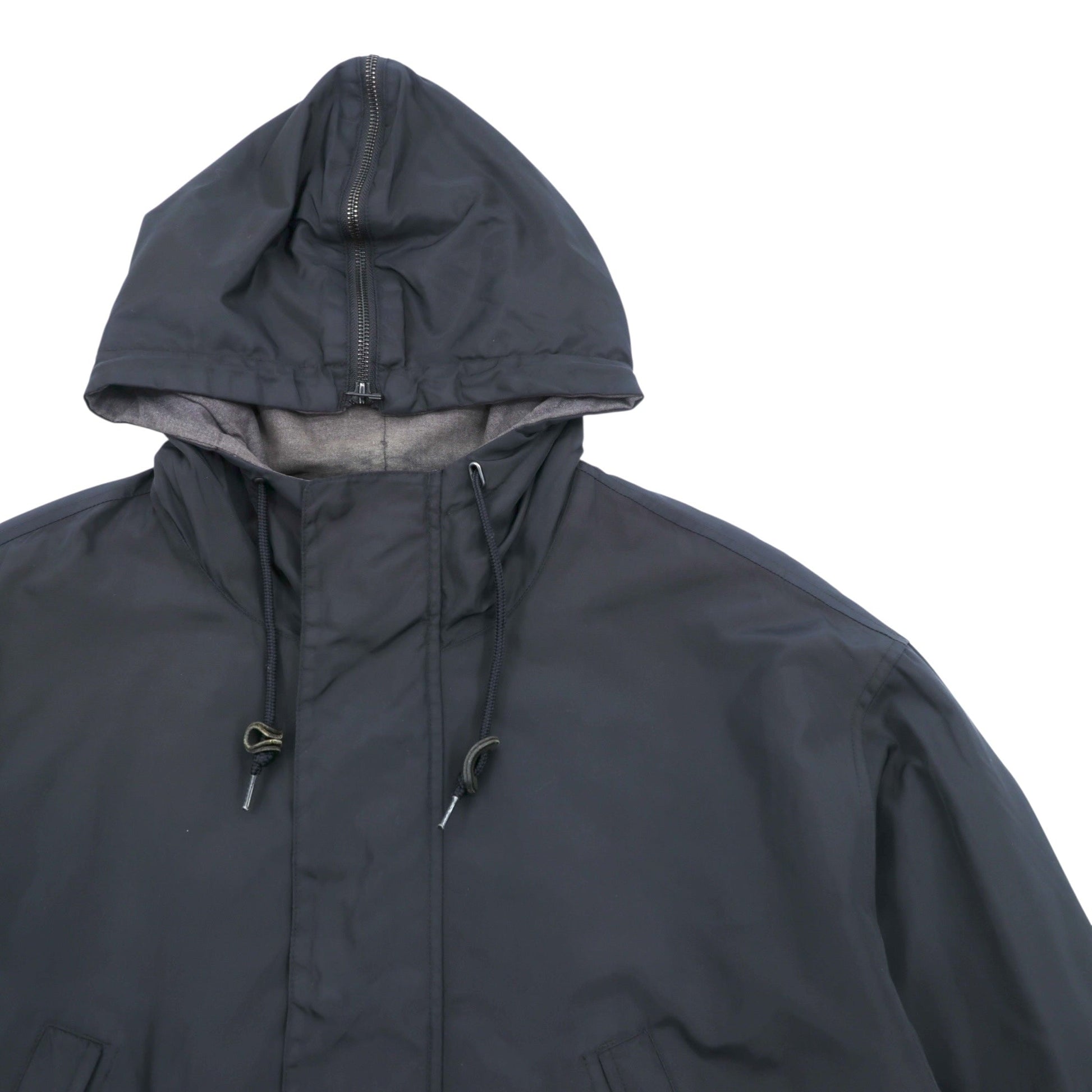 NAUTICA 90年代 N-3B Thermolite ACTIVE 中綿 フライトジャケット M ブラック ナイロン ドローコード ラビットパーカー
