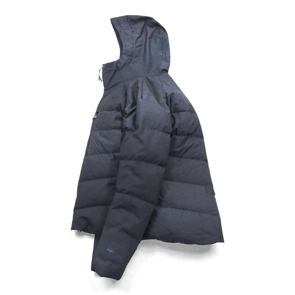 THE NORTH FACE 550フィルパワー グース ダウンジャケット L グレー 防水 DryVent ナイロン ドローコード Heavenly Down Jacket NF0A3KQZ