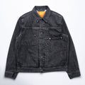 Levi's 大戦モデル 1st タイプ ビッグE デニム トラッカージャケット Gジャン S ブラック TYPE 1 短丈 ビッグサイズ シンチバック ダブルプリーツ PREMIUM A3174-0000