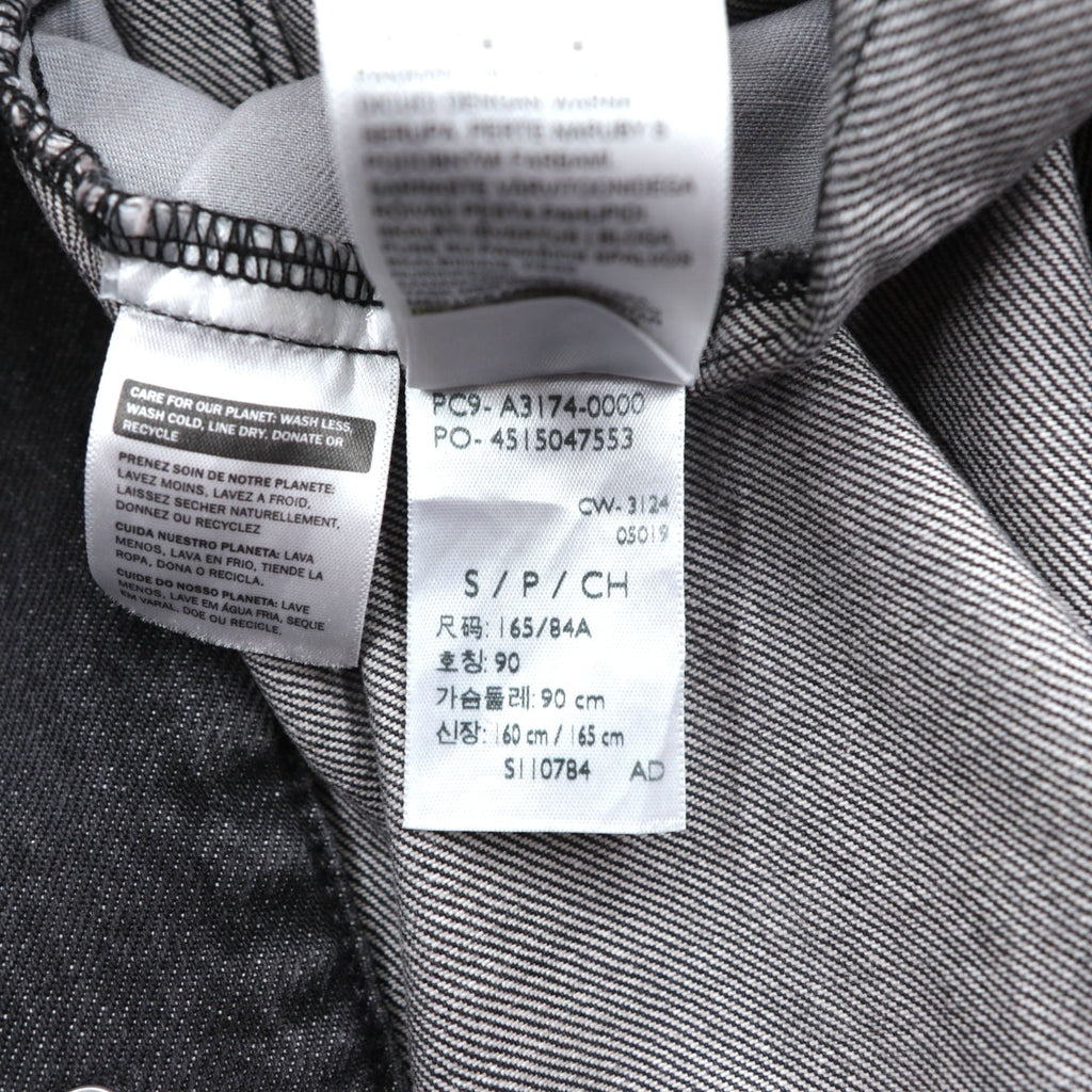 Levi's 大戦モデル 1st タイプ ビッグE デニム トラッカージャケット Gジャン S ブラック TYPE 1 短丈 ビッグサイズ シンチバック ダブルプリーツ PREMIUM A3174-0000