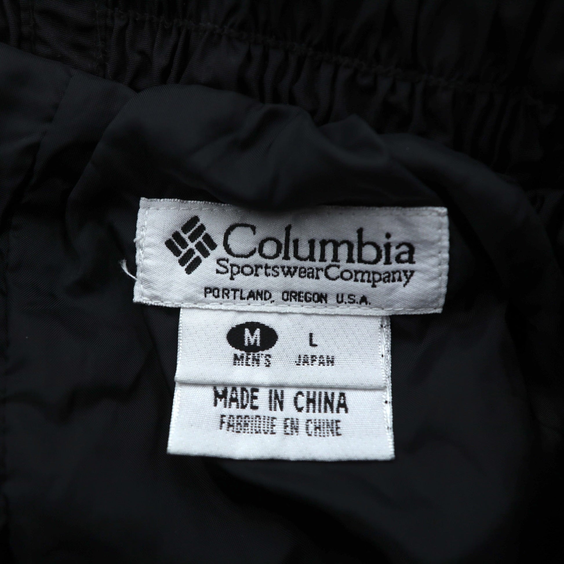 Columbia アウトドア 防水 ワイド ナイロン シェルパンツ L ブラック スキー スノーボード スノーゲイター SM8060