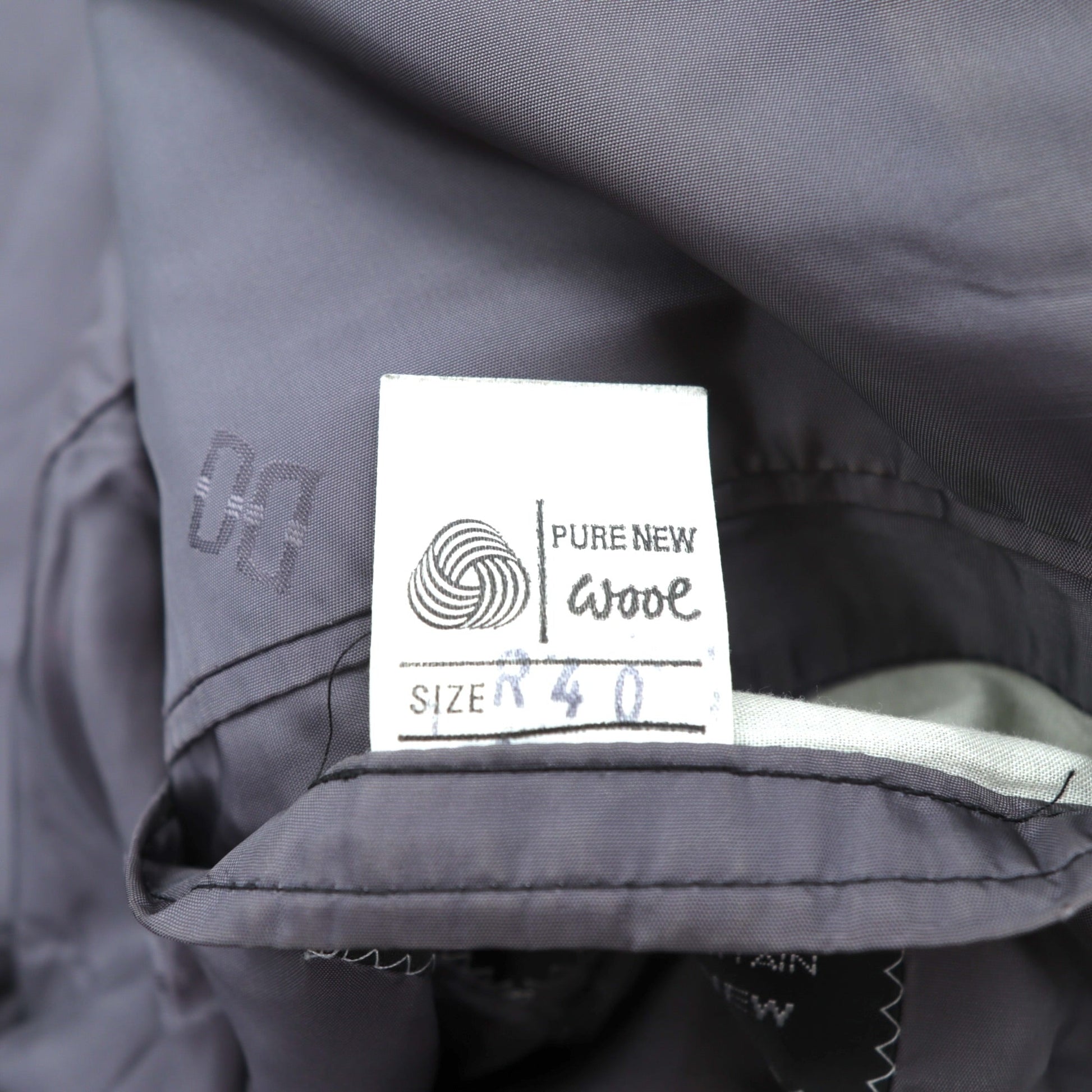 DAKS 80年代 英国製 グレンチェック 2B ブレザー テーラードジャケット L グレー ウール PURE NEW WOOL イギリス製