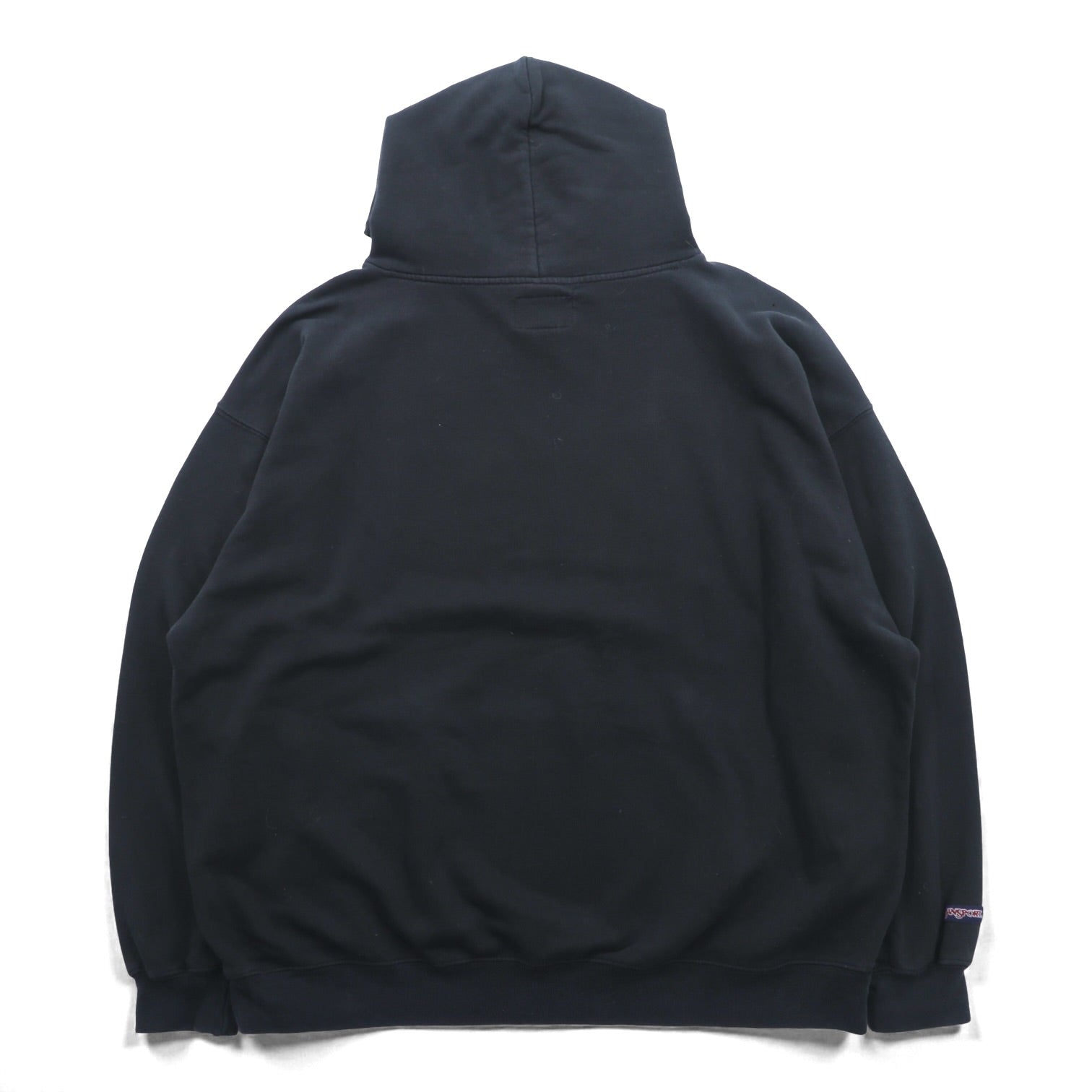 JANSPORT 90年代 ビッグサイズ カレッジプリント パーカー 2XL ブラック フロント カンガルーポケット ST. PETERSBURG