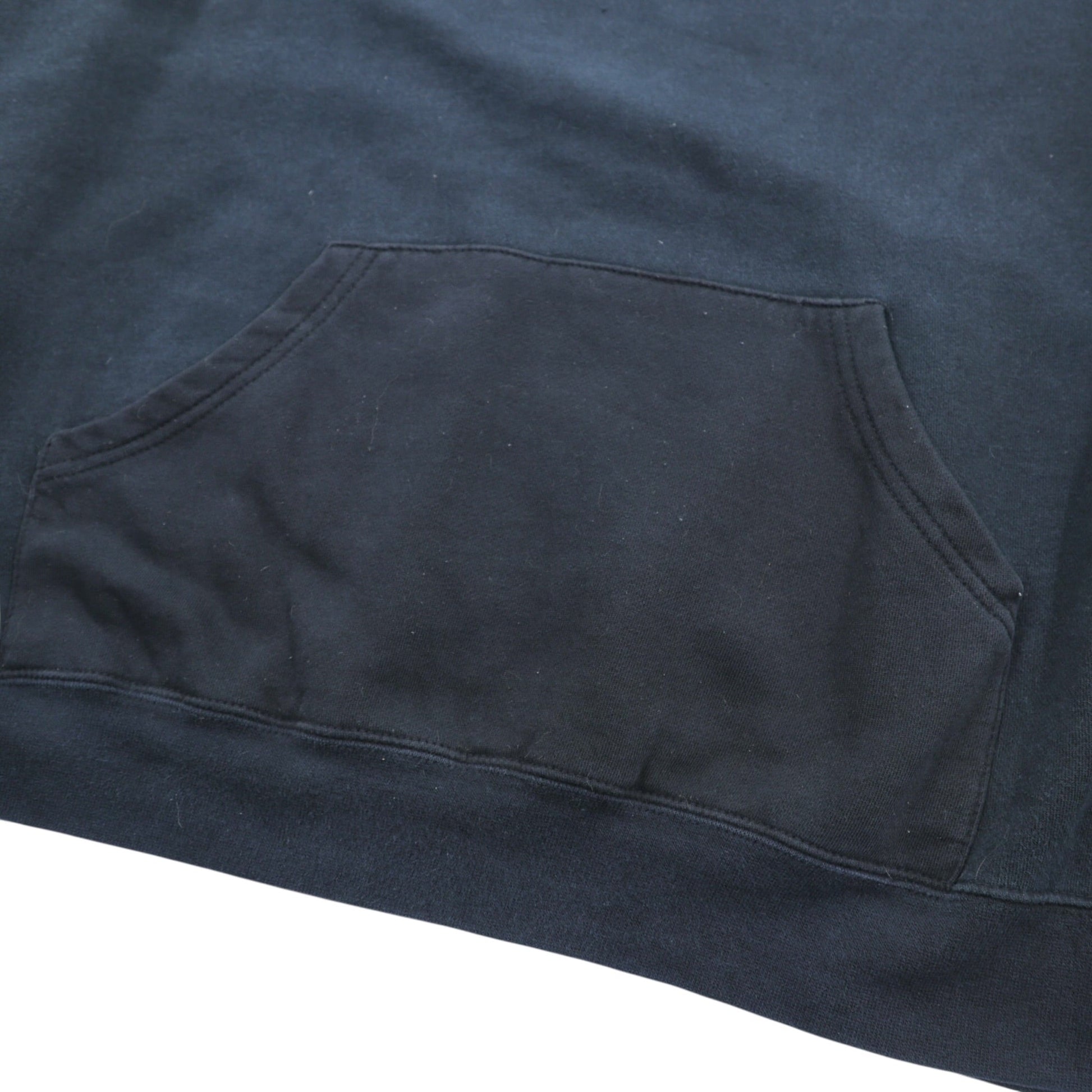JANSPORT 90年代 ビッグサイズ カレッジプリント パーカー 2XL ブラック フロント カンガルーポケット ST. PETERSBURG