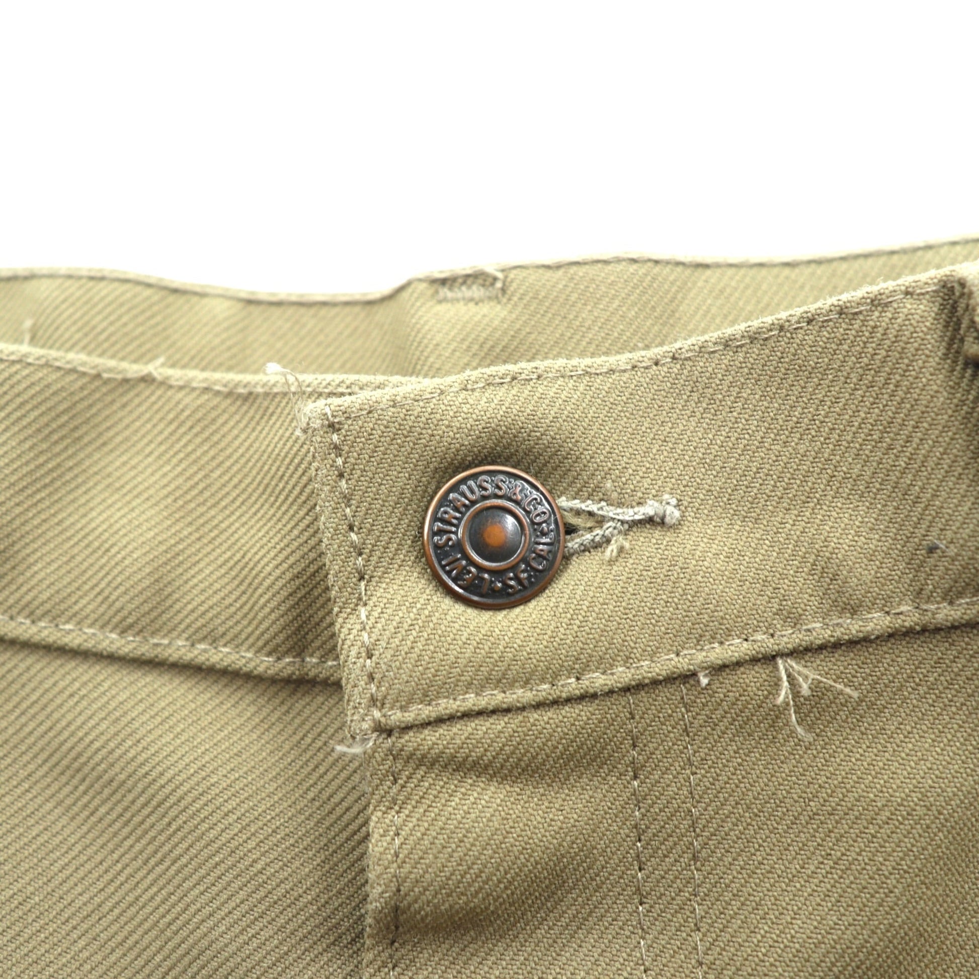 Levi's 80年代 USA製 ブーツカット フレア スラックス パンツ L ベージュ 42TALON 黒タブ スタプレ センタープレス 10517 6124