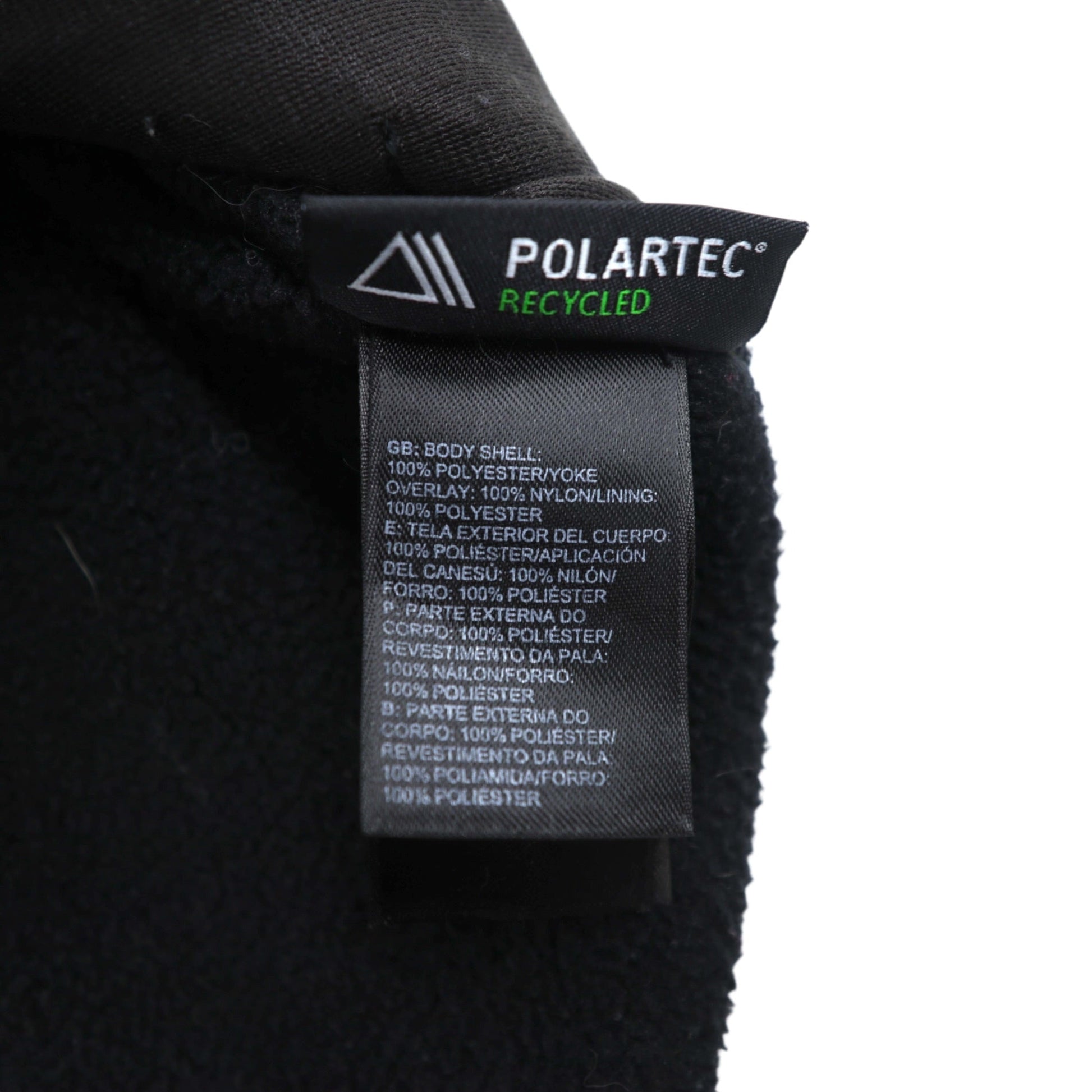THE NORTH FACE ポーラテック POLARTEC デナリ フリースジャケット フルジップ L ブラック ナイロン切替 ドローコード