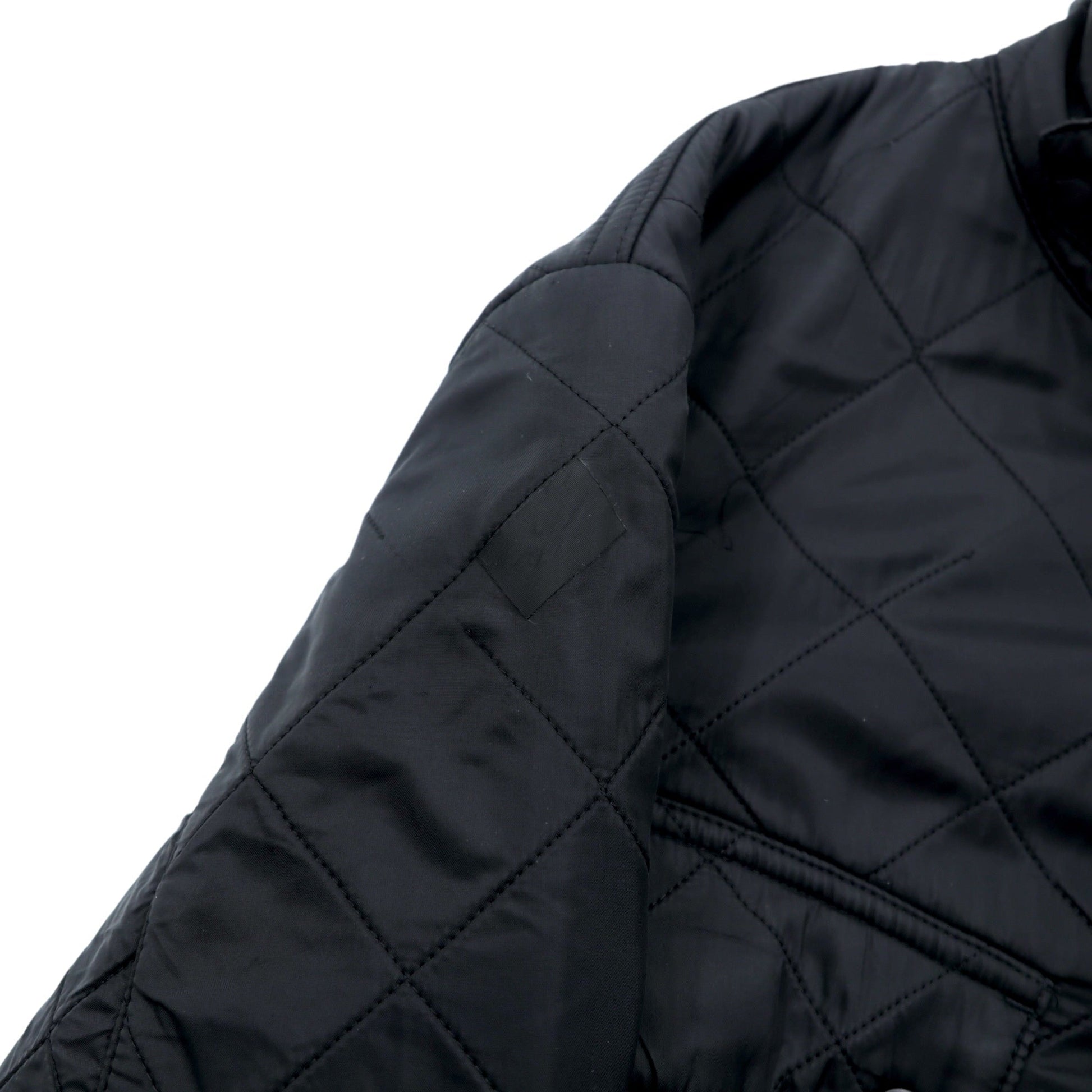 Barbour INTERNATIONAL インターナショナル モーターサイクルジャケット L ブラック キルティング ARIEL POLARQUILT MQU0365BK91
