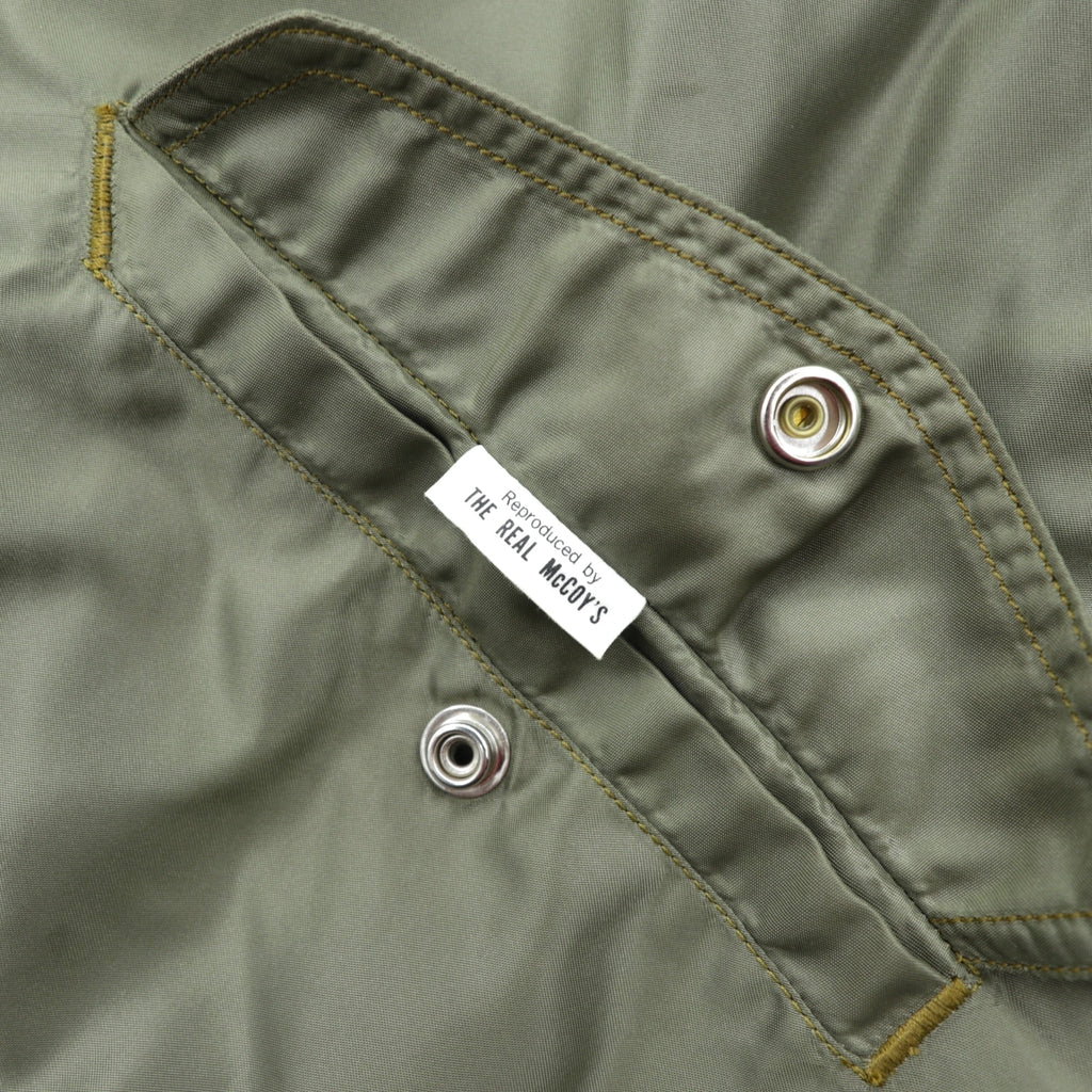 THE REAL McCOY'S L-2 フライトジャケット L ナイロン USAF CONMARジップ AMERICAN PAD & TEXTILE CO レプリカ 50年代 復刻 MIL-J-5391