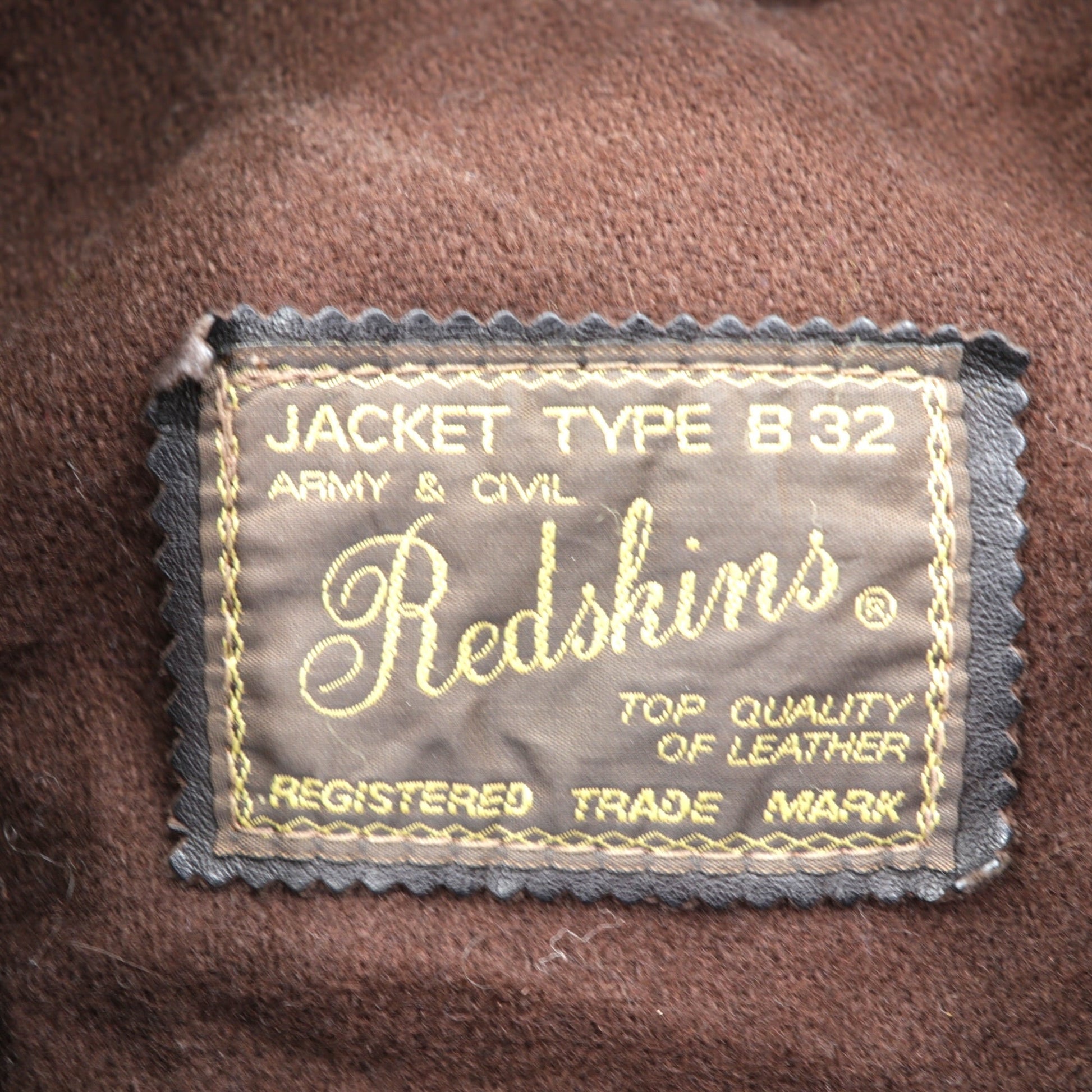 REDSKINS 90年代 ユーロヴィンテージ レザー ファイヤーマンジャケット カーコート XL B-32 ARMY & CIVIL レザー 本革