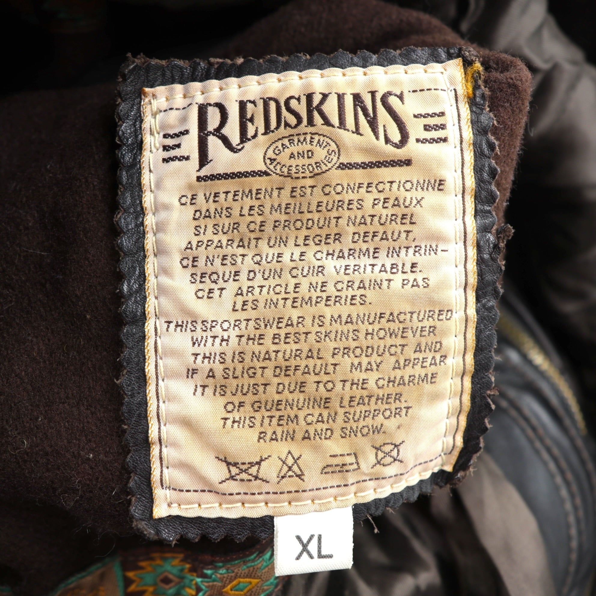 REDSKINS 90年代 ユーロヴィンテージ レザー ファイヤーマンジャケット カーコート XL B-32 ARMY & CIVIL レザー 本革