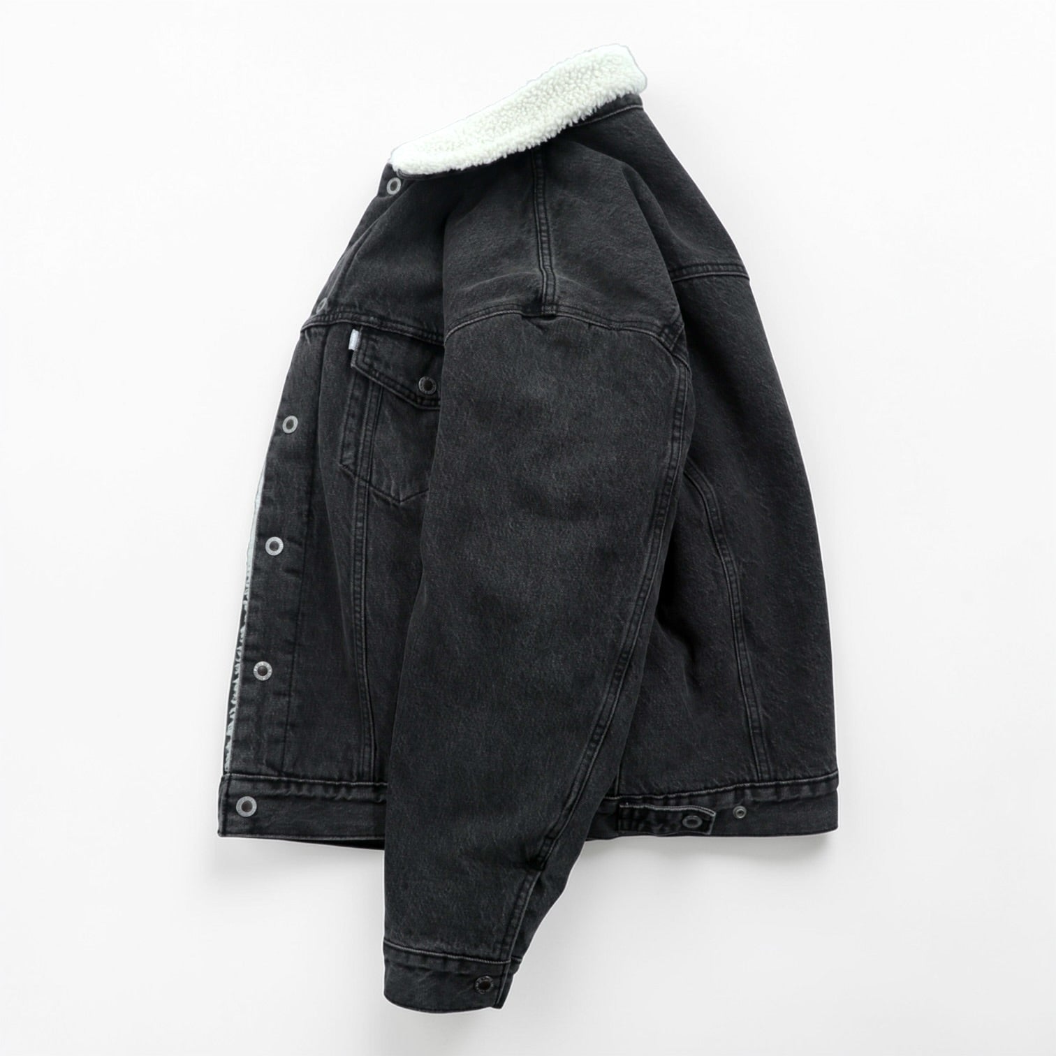 Levi's シェルパ トラッカージャケット 裏ボア デニムジャケット Gジャン M ビッグサイズ Silver Tab シルバータブ A3180-0005
