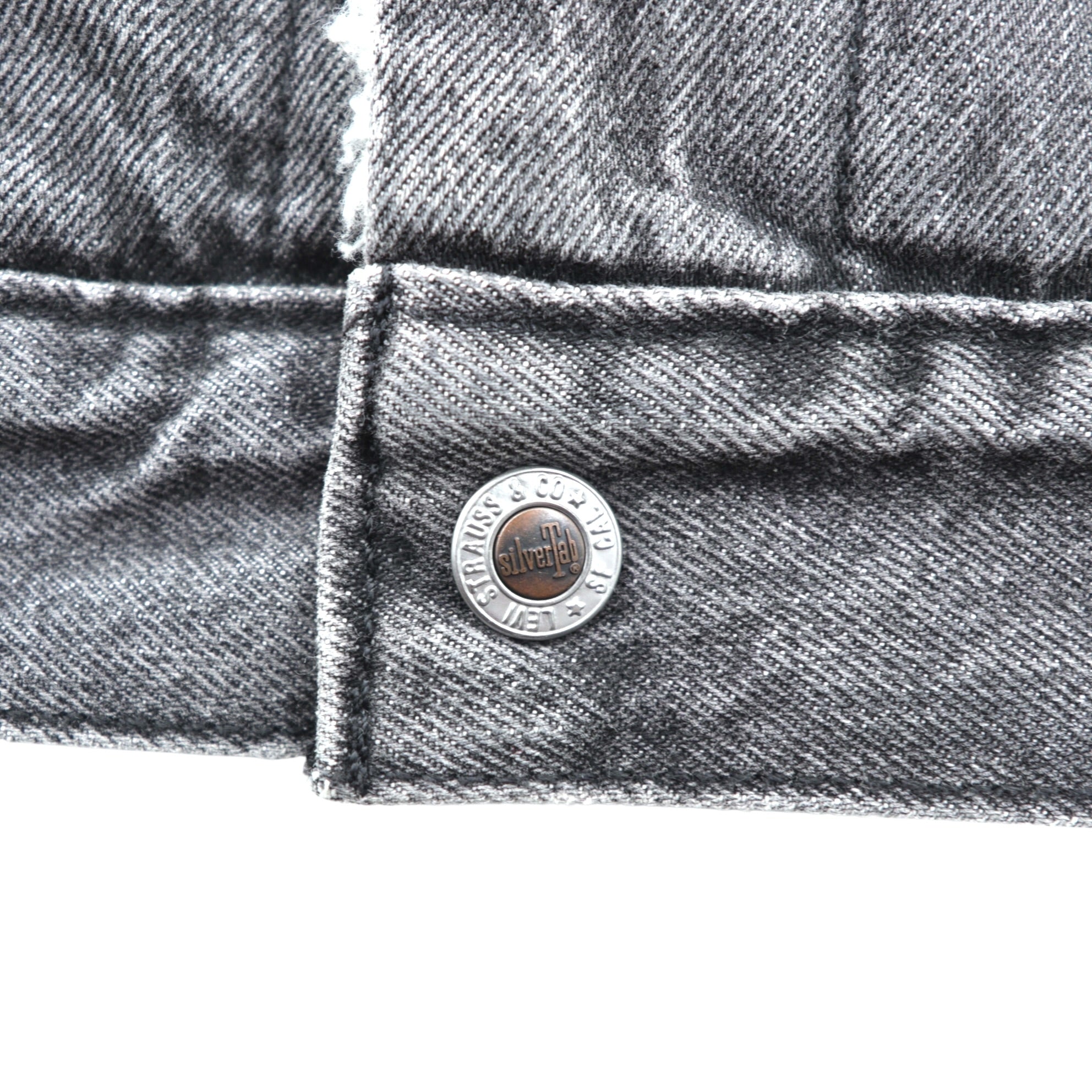 Levi's シェルパ トラッカージャケット 裏ボア デニムジャケット Gジャン M ビッグサイズ Silver Tab シルバータブ A3180-0005