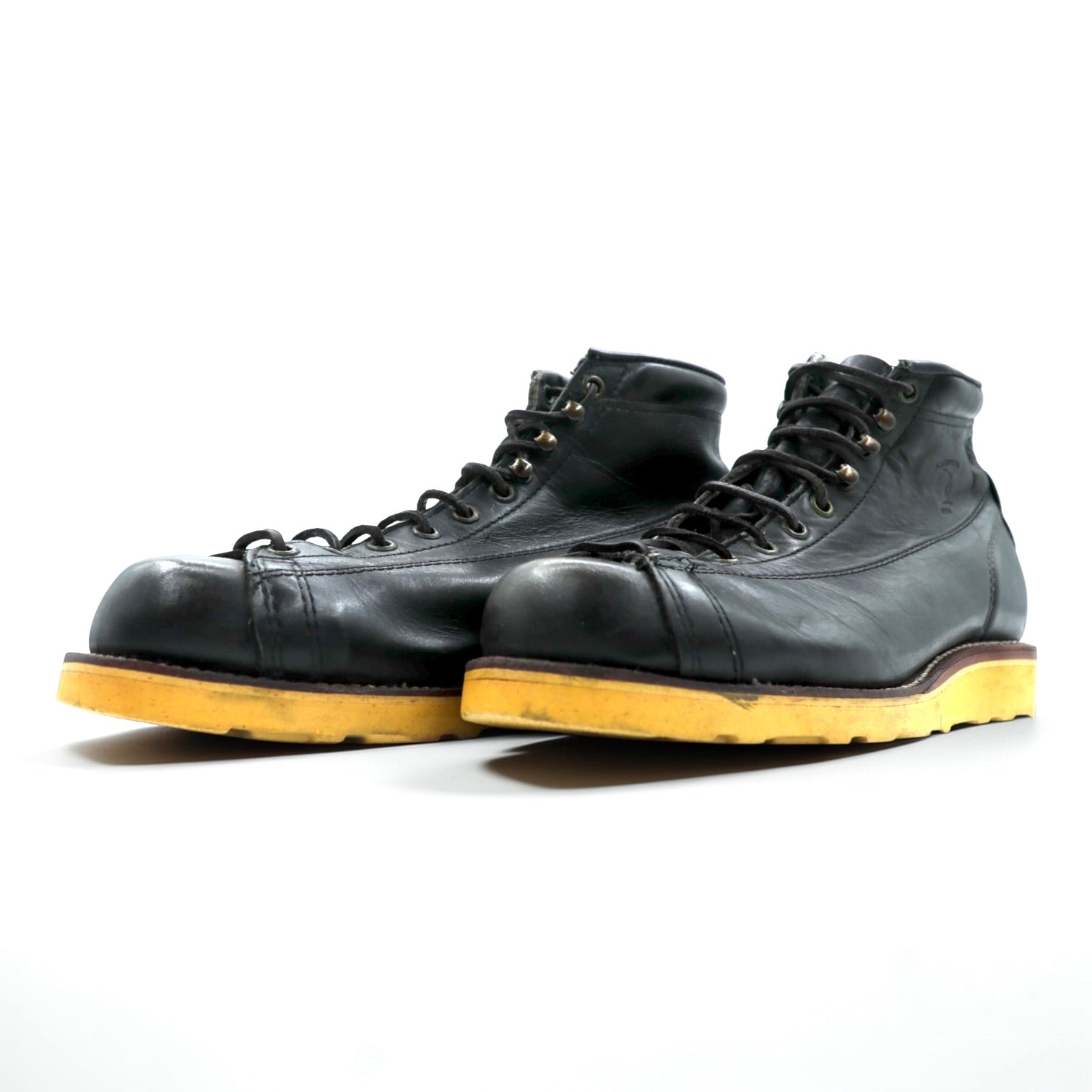 CHIPPEWA USA製 モンキーブーツ レースアップブーツ 27cm ブラック VIBRAM ビブラムソール 91003