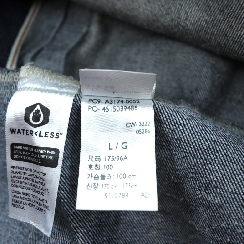 Levi's 大戦モデル 1st タイプ ビッグE デニムジャケット 赤耳 Gジャン L セルビッジ TYPEⅠ ダブルプリーツ シンチバック 濃紺 リジッド PREMIUM A3174-0002