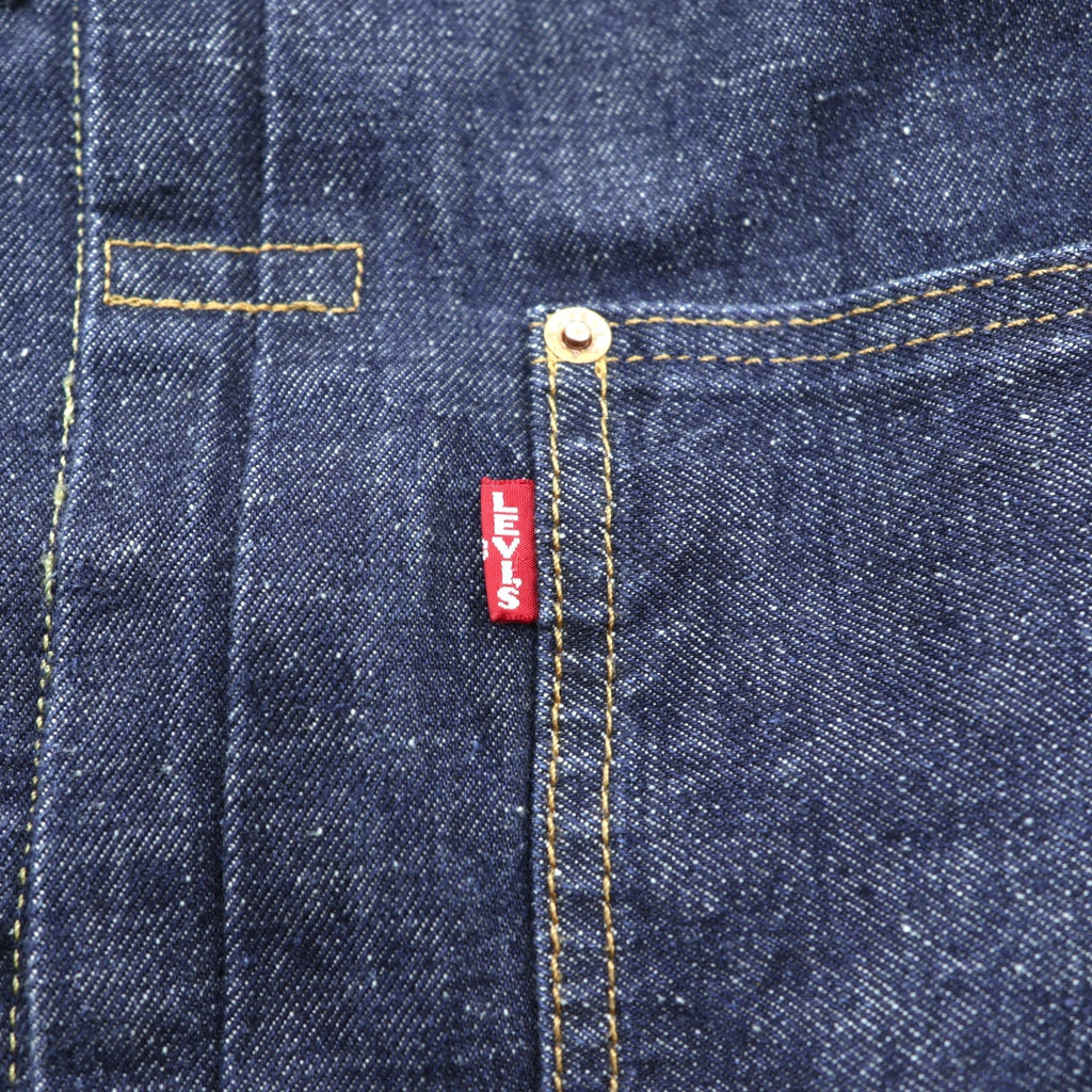 Levi's 大戦モデル 1st タイプ ビッグE デニムジャケット 赤耳 Gジャン L セルビッジ TYPEⅠ ダブルプリーツ シンチバック 濃紺 リジッド PREMIUM A3174-0002