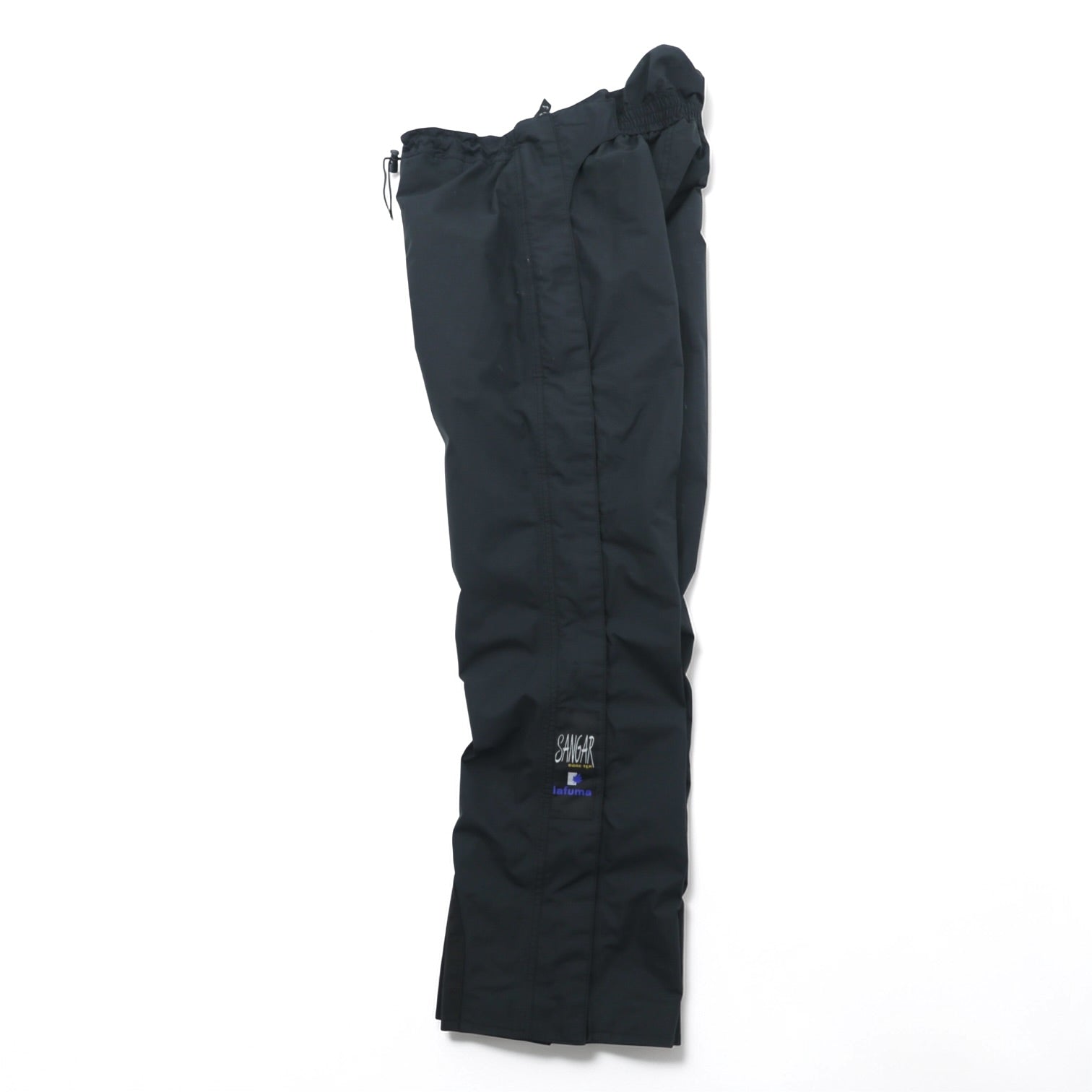 Lafuma 90年代 ゴアテックス GORE-TEX アウトドア オーバーパンツ M ブラック 防水 ドローコード ハンガリー製