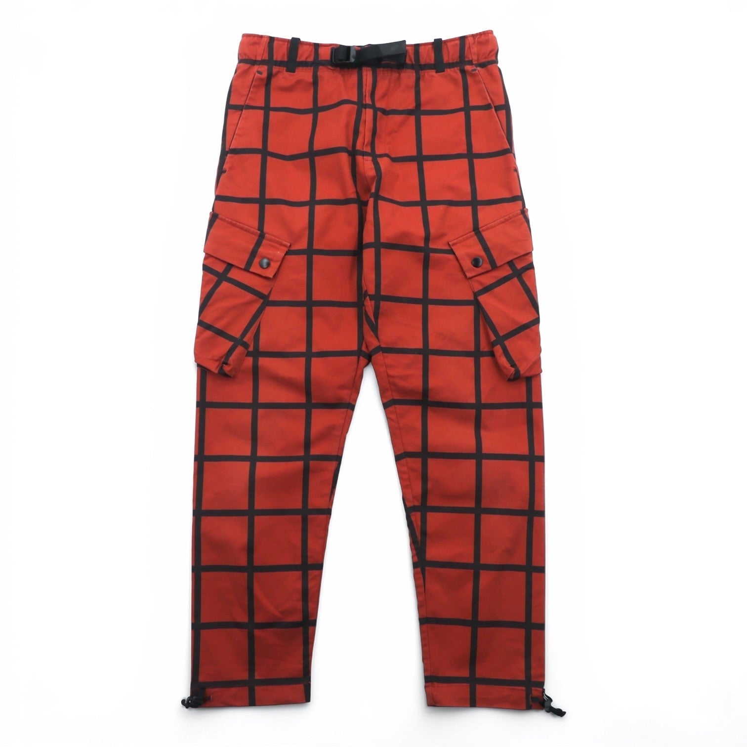 NIKE × Patta カーゴパンツ S レッド チェック ストレッチ NRG Cargo Pant ウェビングベルト AH6489-689