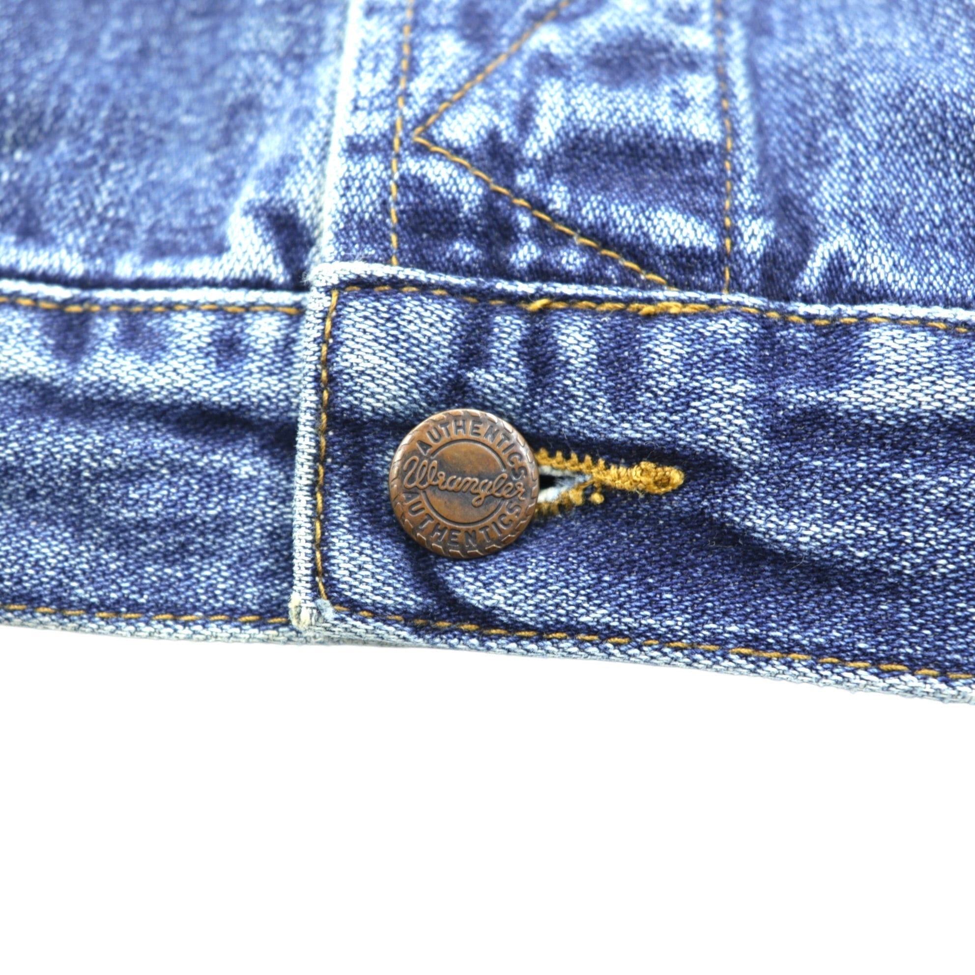 Wrangler 90年代 デニムジャケット Gジャン M インディゴ AUTHENTIC WESTERN 4ポケット