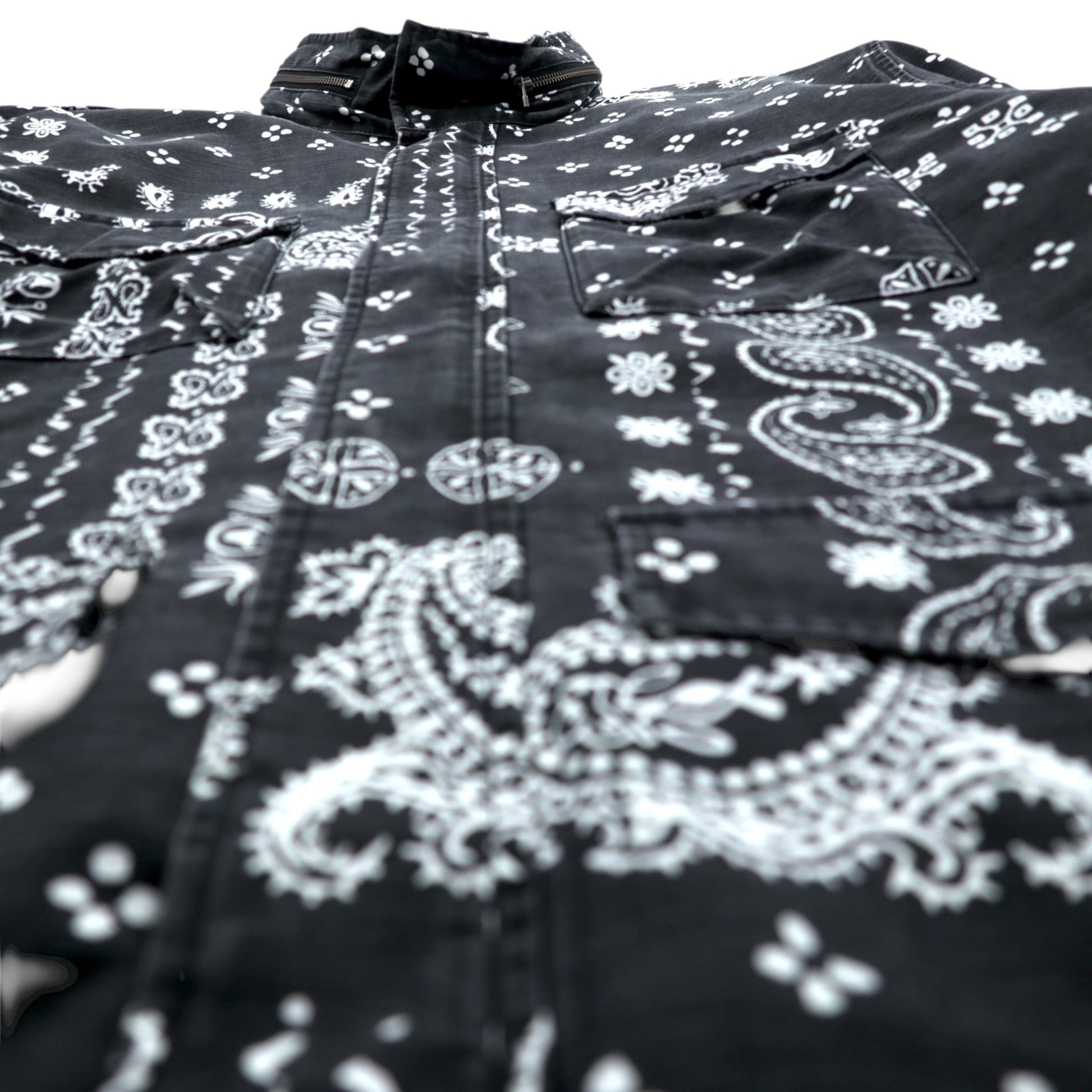Levi's フィールドコート ミリタリージャケット XL ペイズリー フード収納 KEARNY FIELD COAT BANDANA REMIX A4419-0003
