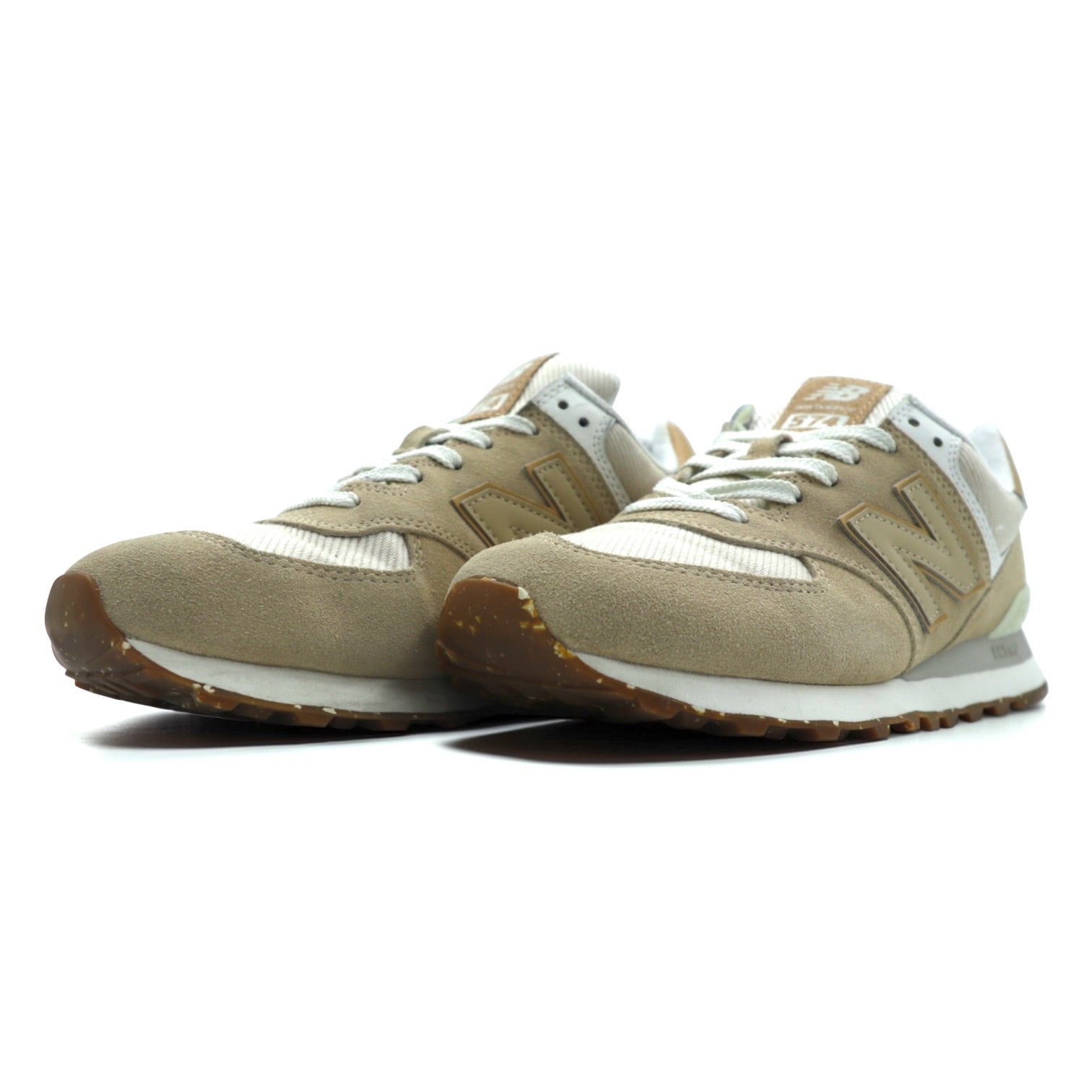 NEW BALANCE ML574AA2 スエード スニーカー 27cm サンドベージュ ENCAP