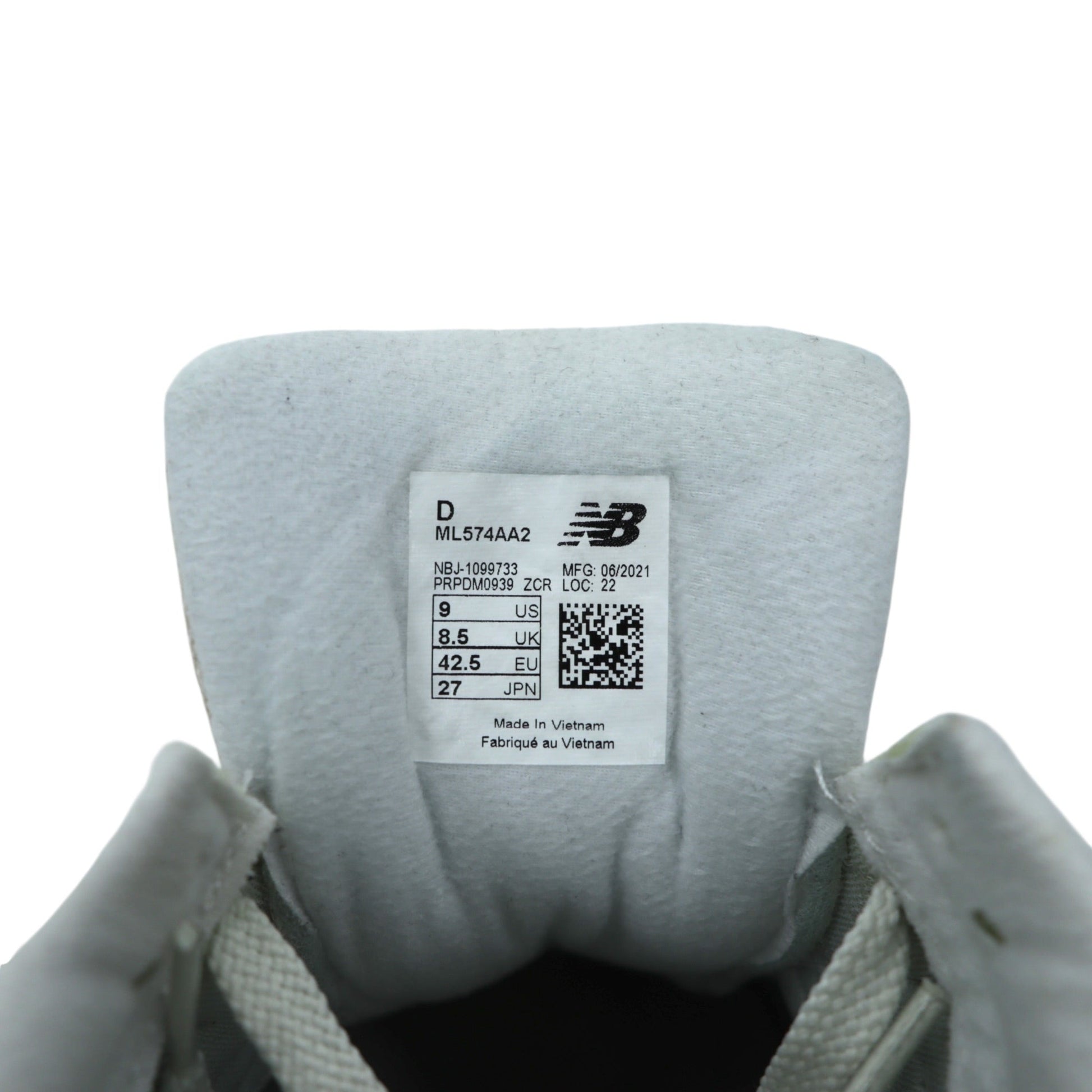 NEW BALANCE ML574AA2 スエード スニーカー 27cm サンドベージュ ENCAP