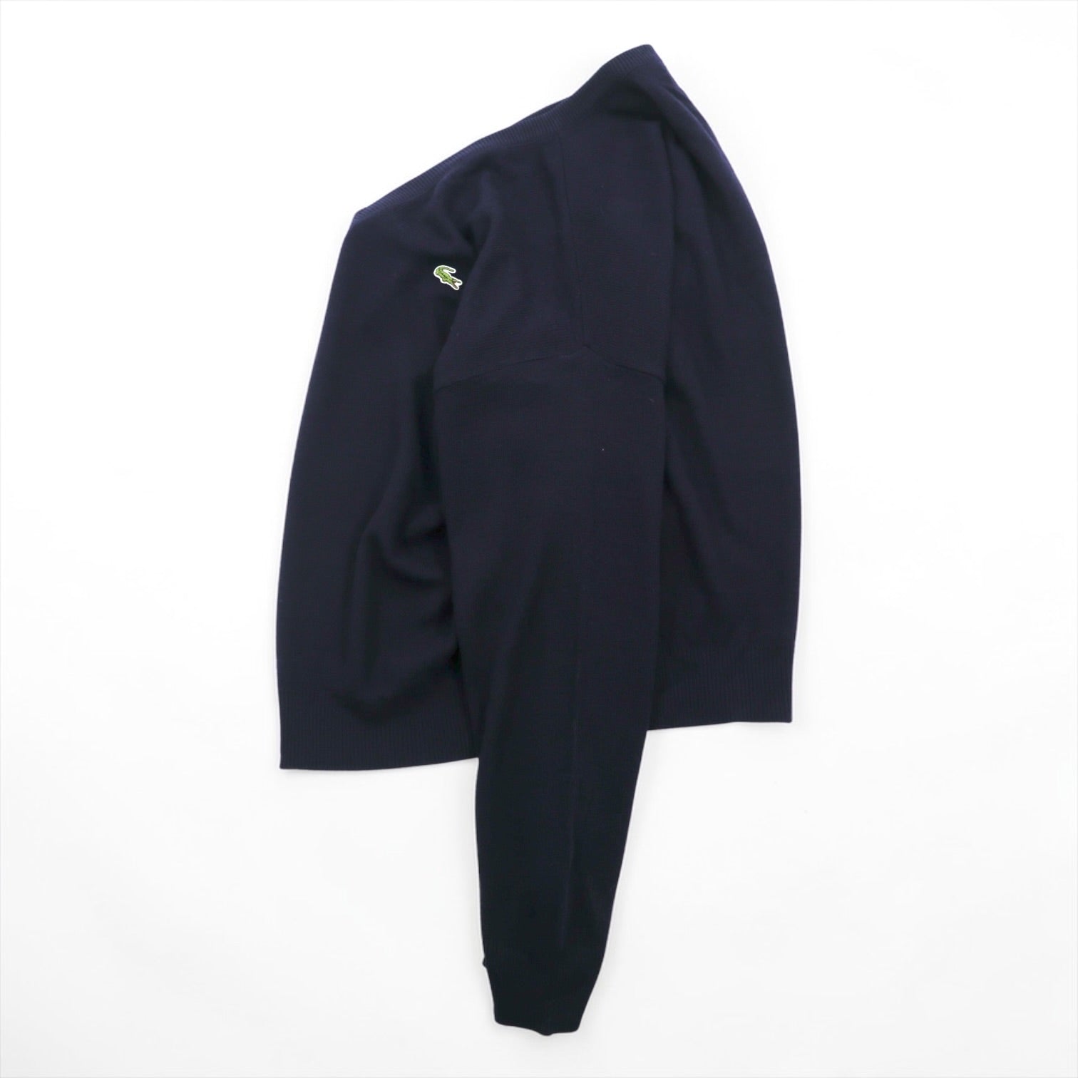 CHEMISE LACOSTE 80年代 フランス製 ヴィンテージ Vネック ニット セーター L フレンチラコステ