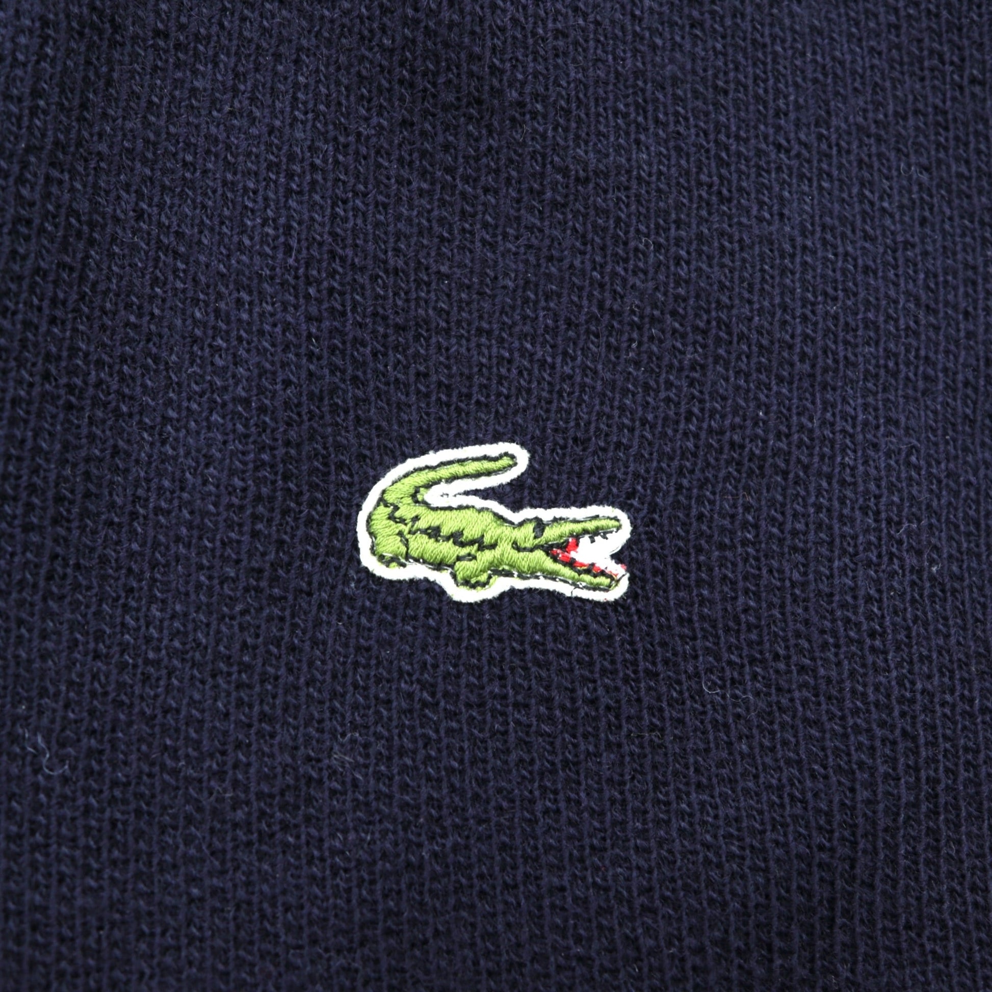 CHEMISE LACOSTE 80年代 フランス製 ヴィンテージ Vネック ニット セーター L フレンチラコステ