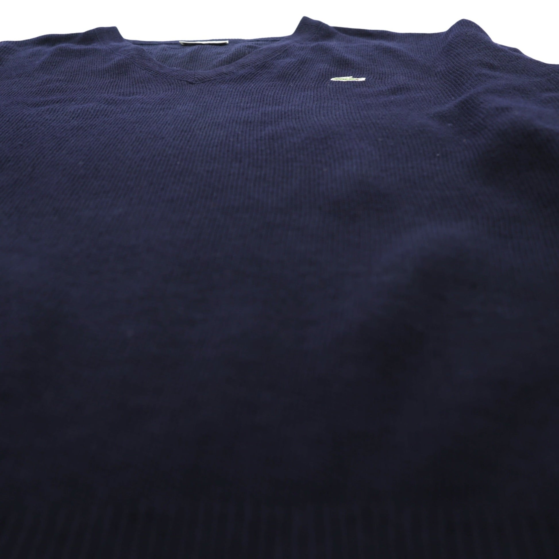CHEMISE LACOSTE 80年代 フランス製 ヴィンテージ Vネック ニット セーター L フレンチラコステ